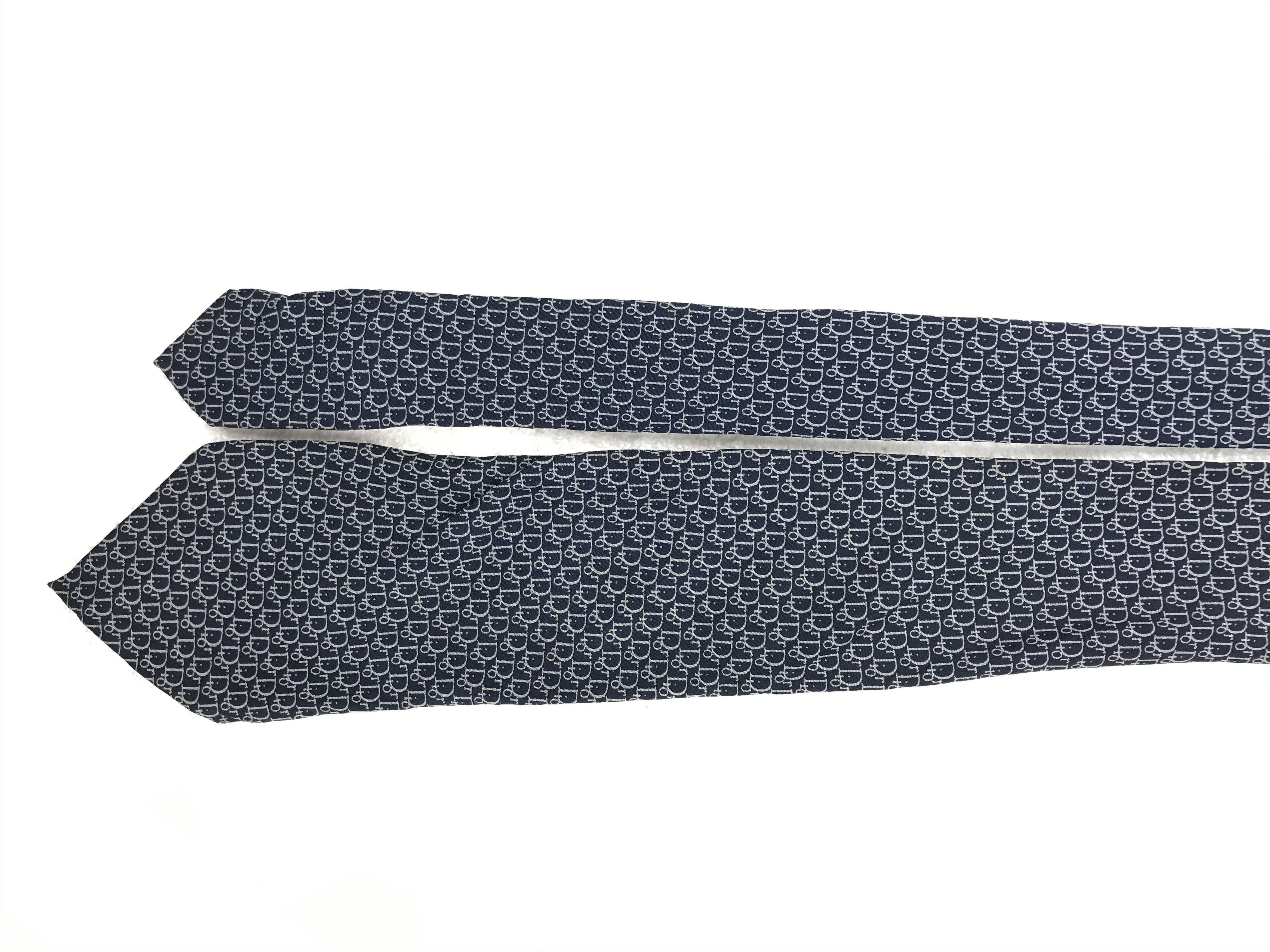 Christian Dior Monsieur × Vintage CD303 Vintage Christian Dior Necktie Pure Silk Size ONE SIZE - 3 Thumbnail