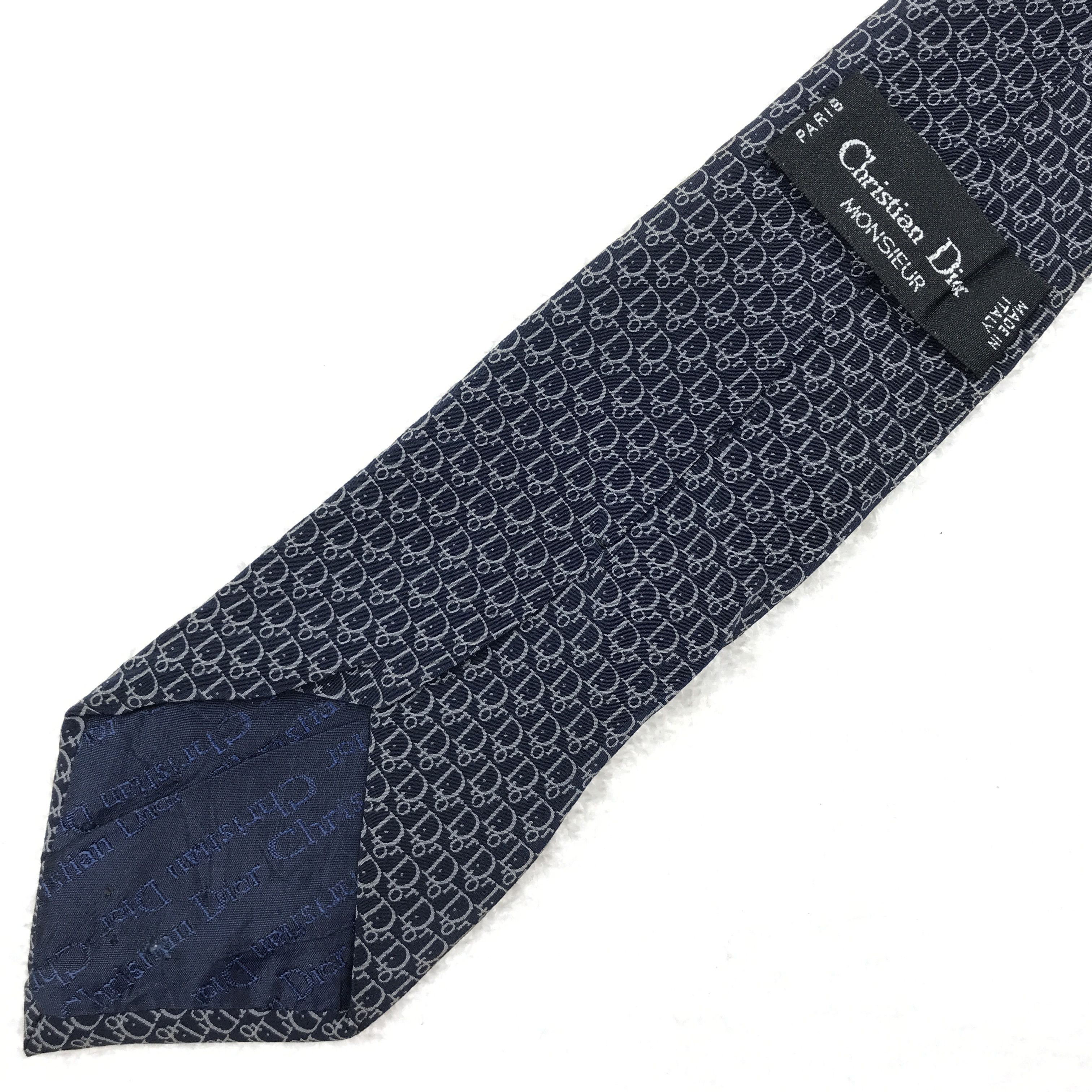 Christian Dior Monsieur × Vintage CD303 Vintage Christian Dior Necktie Pure Silk Size ONE SIZE - 6 Thumbnail