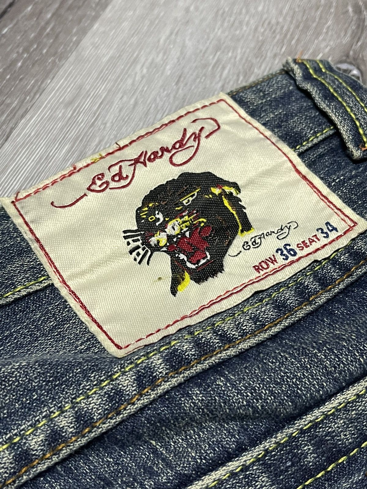Christian Audigier × Ed Hardy × Vintage Vintage Ed Hardy Jeans Size US 36 / EU 52 - 12 Thumbnail