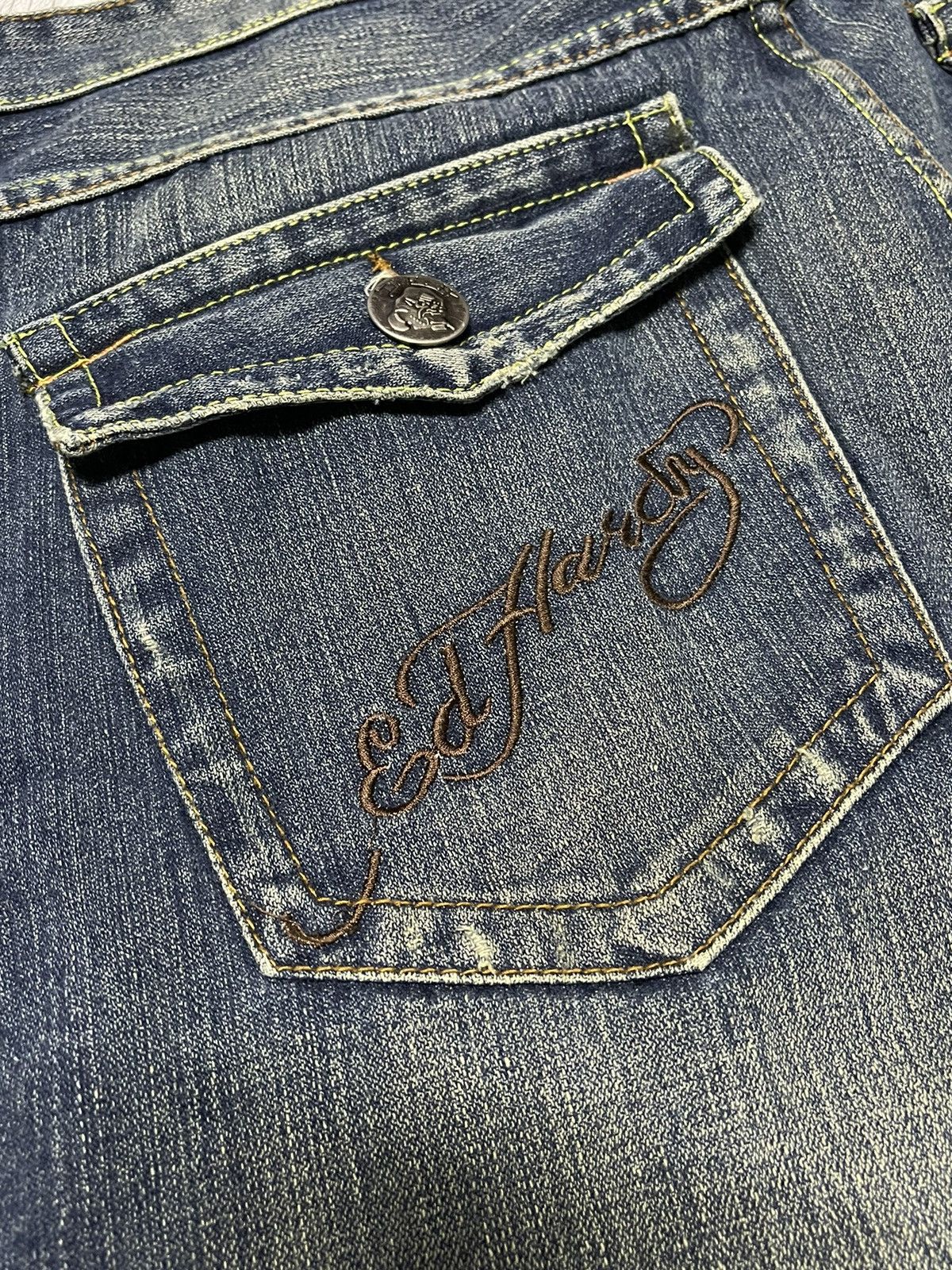 Christian Audigier × Ed Hardy × Vintage Vintage Ed Hardy Jeans Size US 36 / EU 52 - 4 Thumbnail