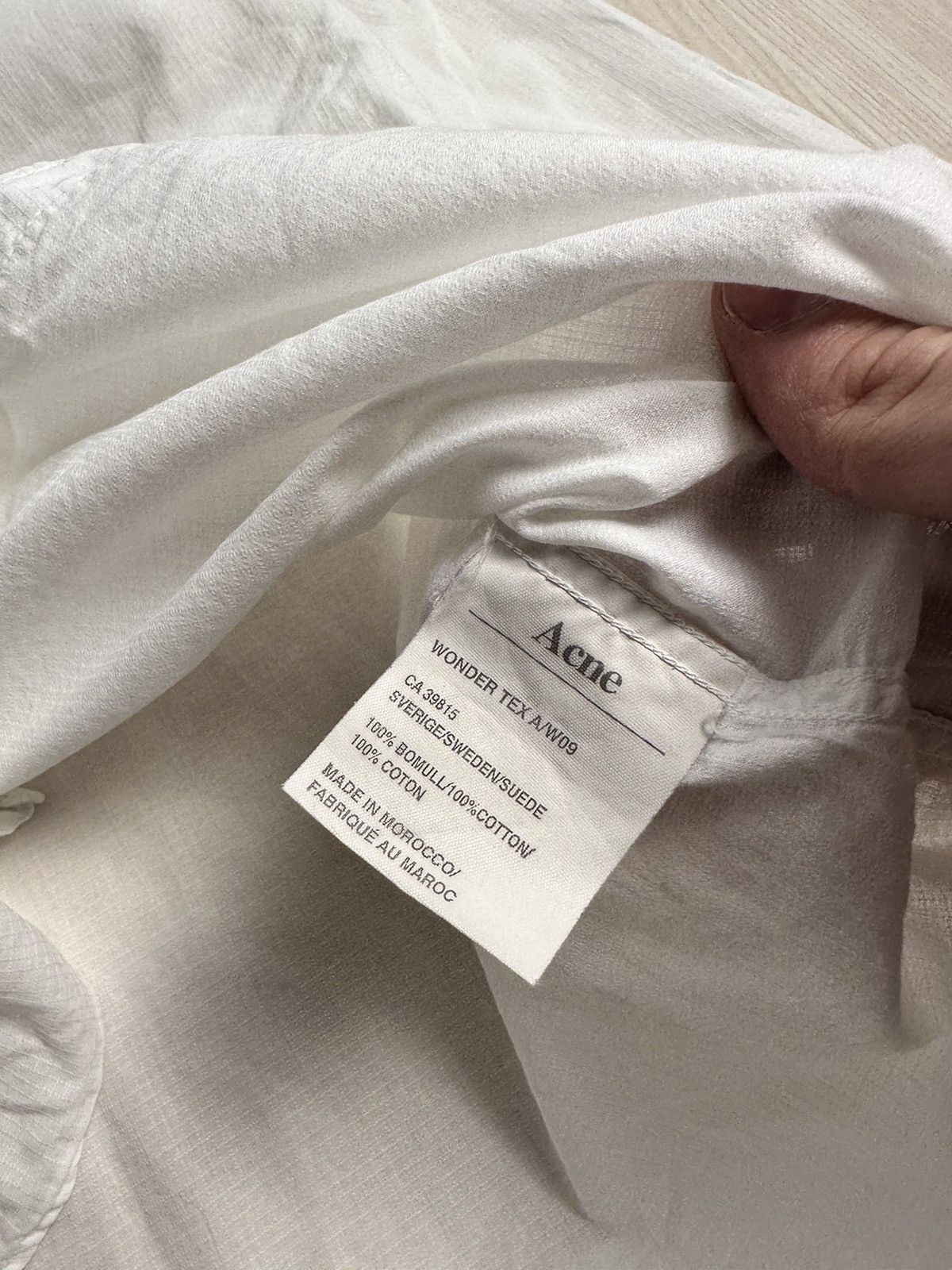 Acne Studios × Japanese Brand × Vintage Acne Wonder Tex A/W09 shirt Size US M / EU 48-50 / 2 - 5 Thumbnail