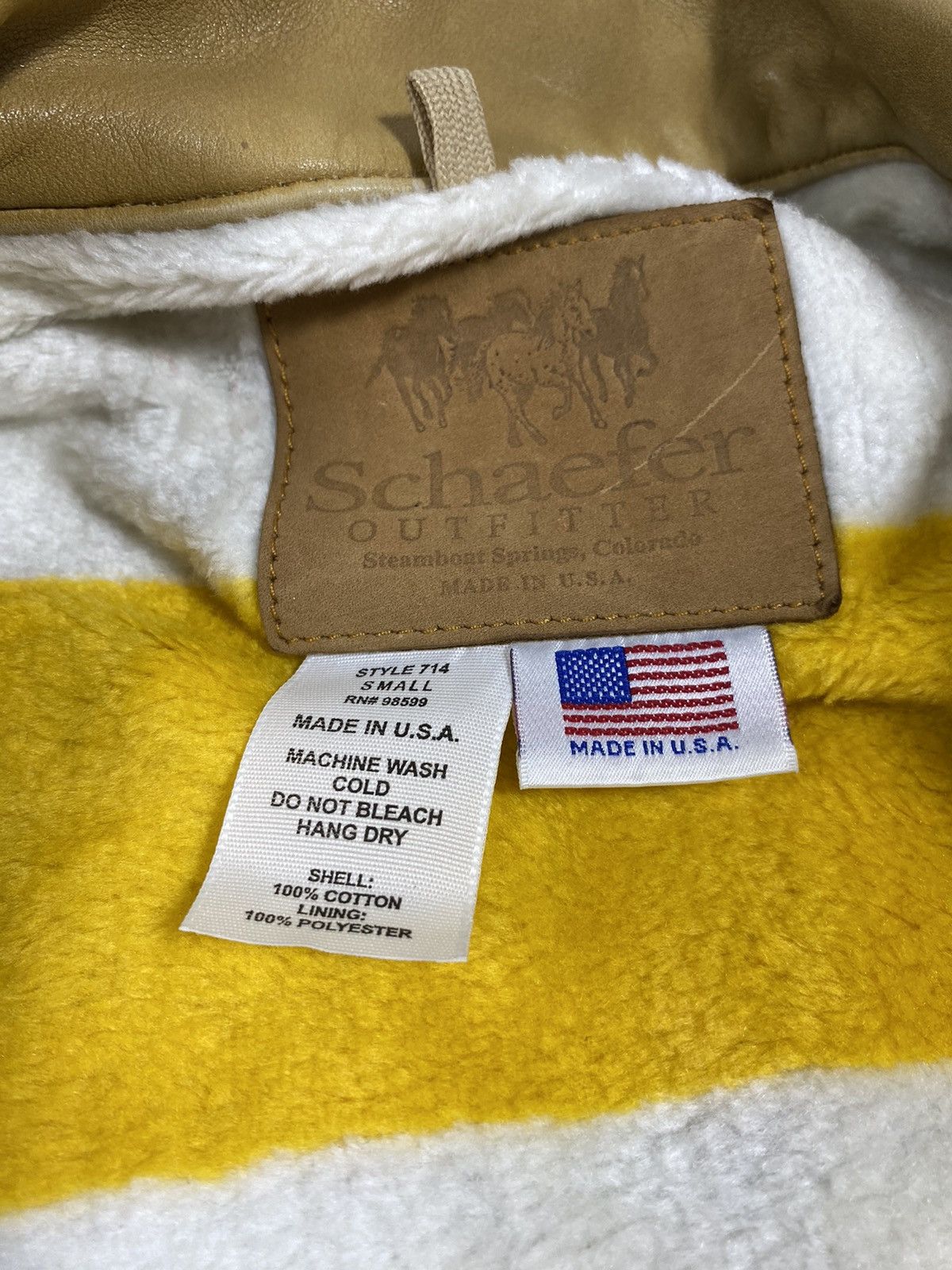 Other Schaefer denim vest with fleece blanket lining size M-L Size US M / EU 48-50 / 2 - 5 Thumbnail