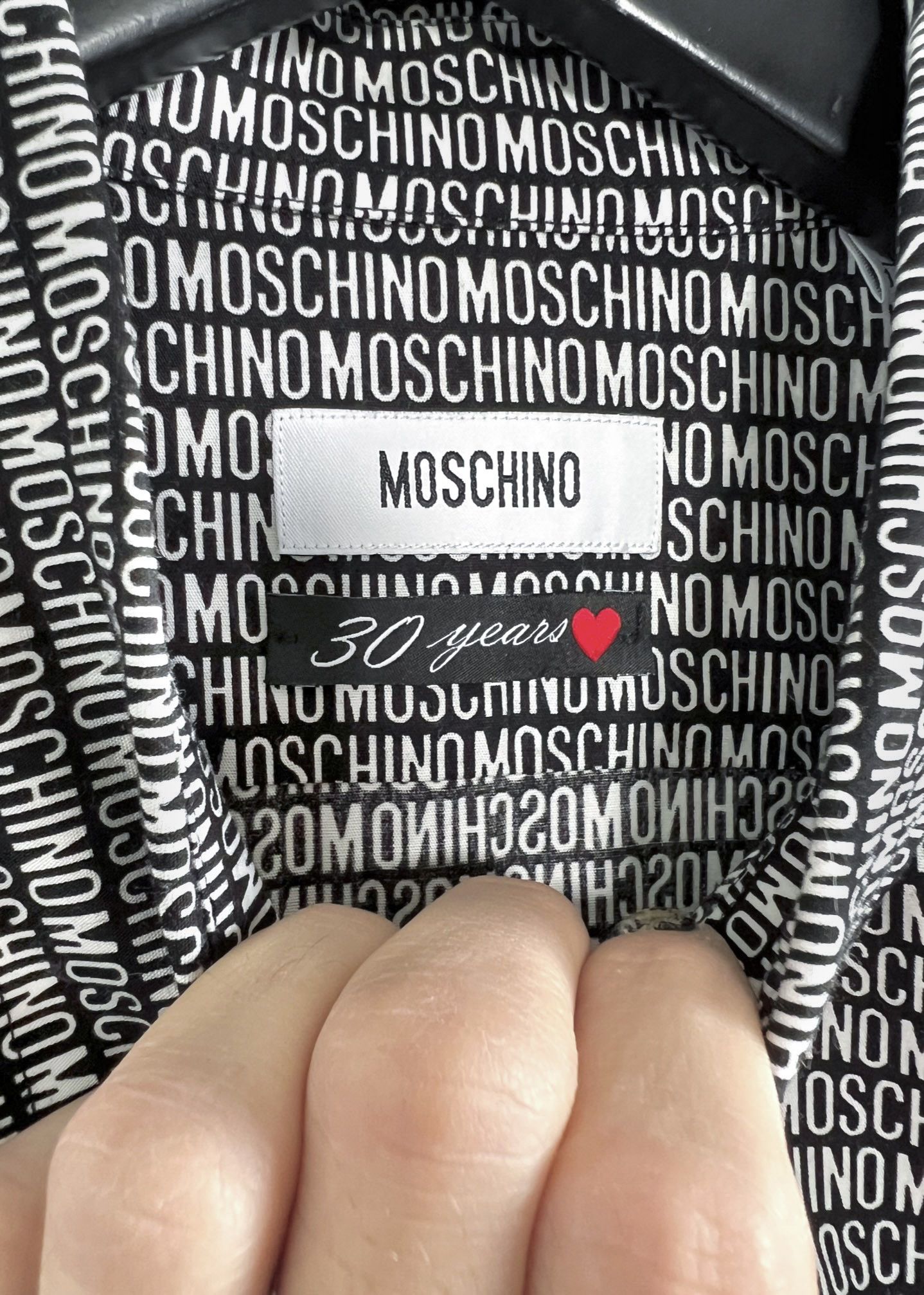 Moschino Moschino Logo Throughout Printed Shirt Size US L / EU 52-54 / 3 - 3 Thumbnail