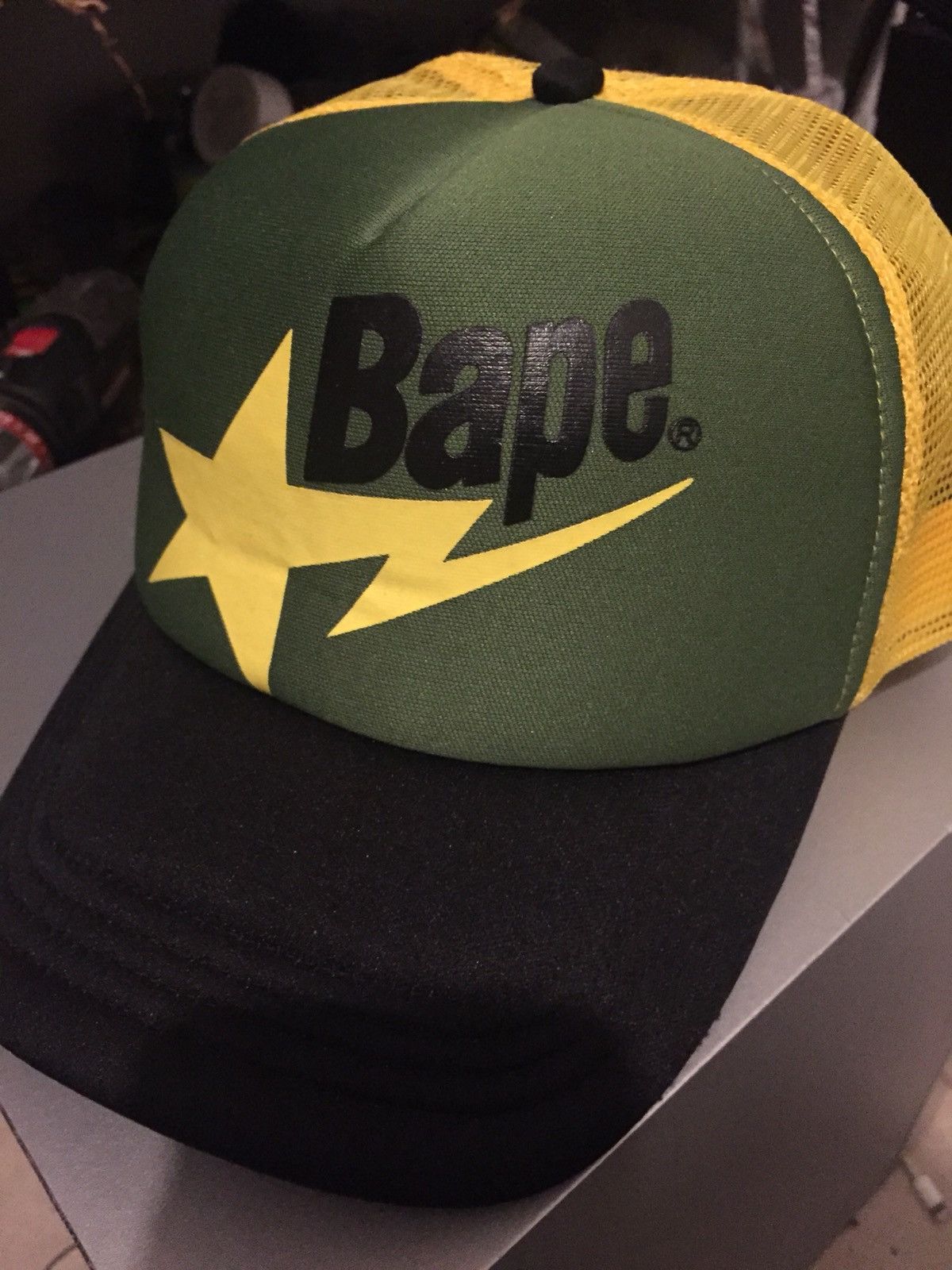 Bape Bapesta trucker hat Bape | Grailed