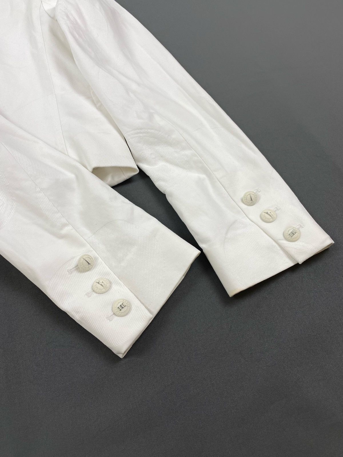 Kenzo Kenzo Paris Monogram White Women’s Blazer Jacket Size S / US 4 / IT 40 - 11 Thumbnail