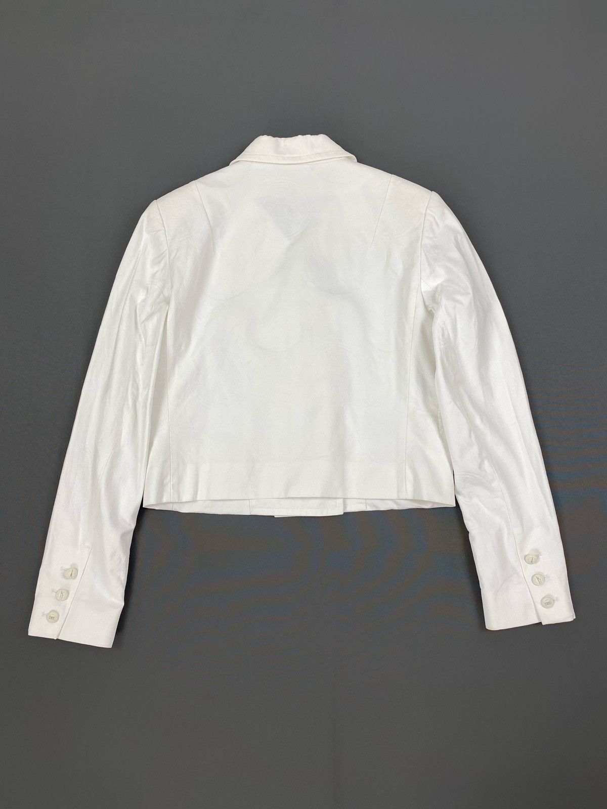Kenzo Kenzo Paris Monogram White Women’s Blazer Jacket Size S / US 4 / IT 40 - 9 Thumbnail