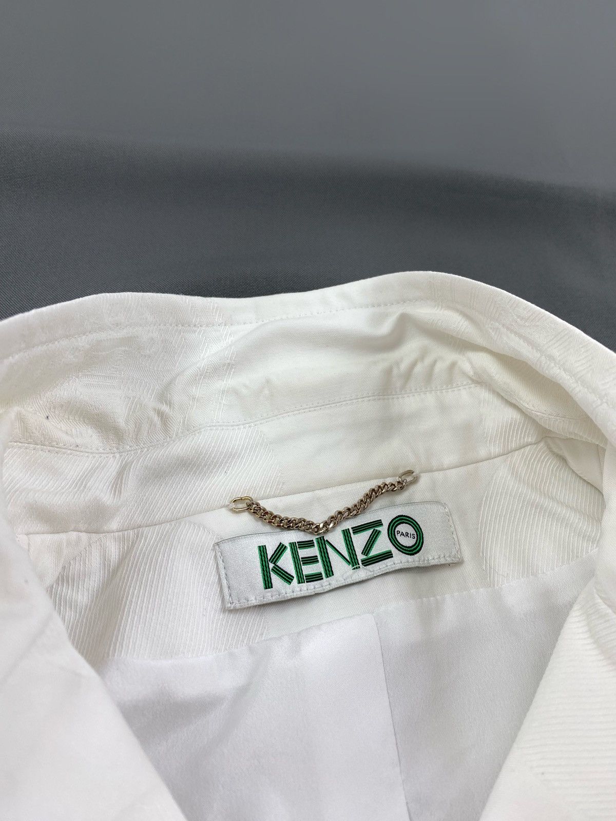 Kenzo Kenzo Paris Monogram White Women’s Blazer Jacket Size S / US 4 / IT 40 - 13 Thumbnail