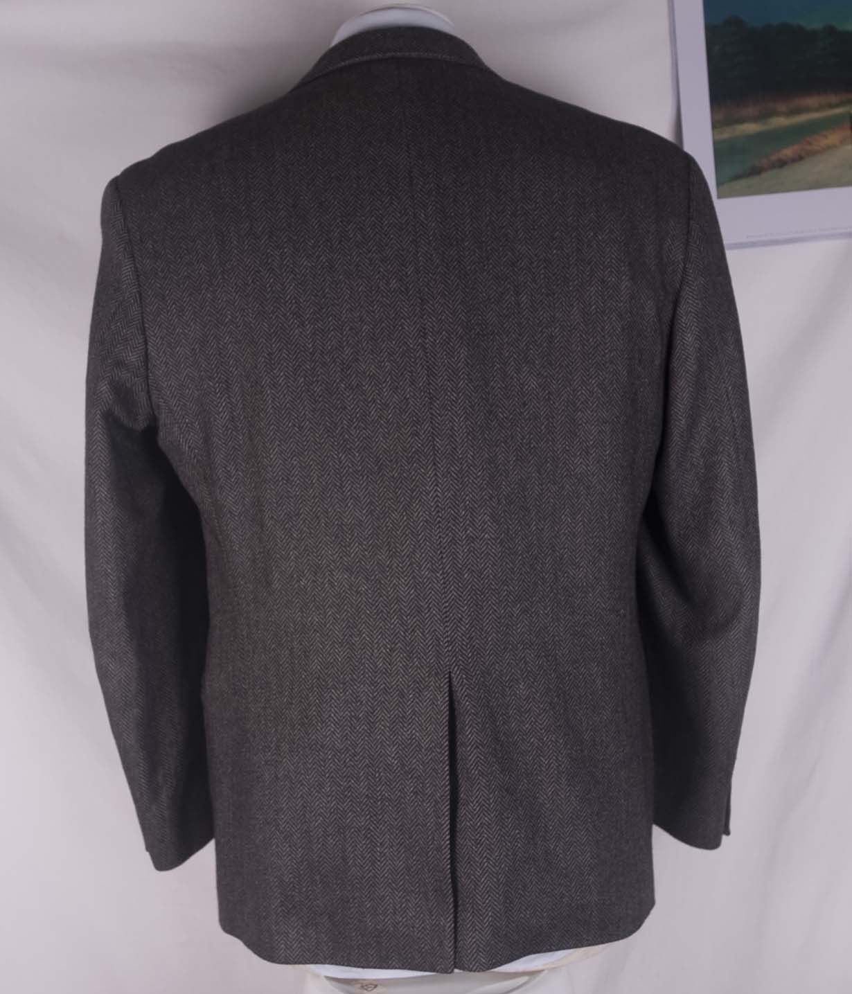 Aquascutum Aquascutum Jacket Gray Herringbone Size 40 Size 40R - 2 Thumbnail