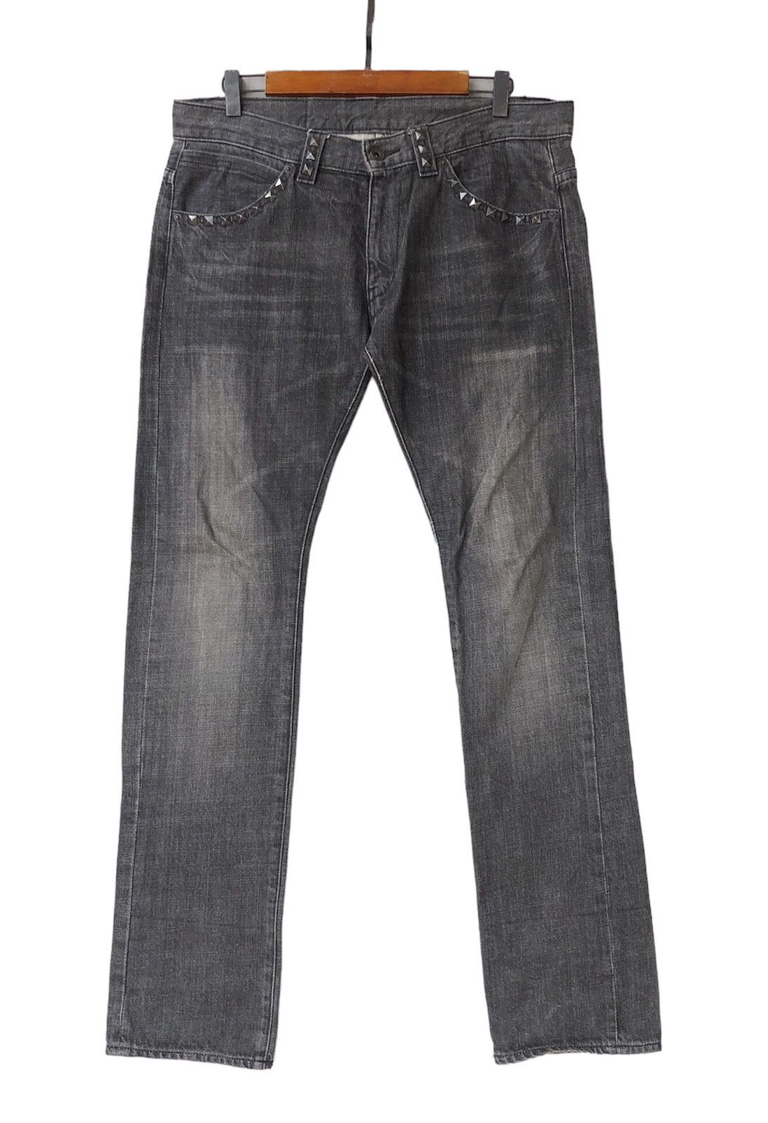 Beams Plus Beams Punk Style Low Rise Denim Jeans Size US 34 / EU 50 - 2 Thumbnail