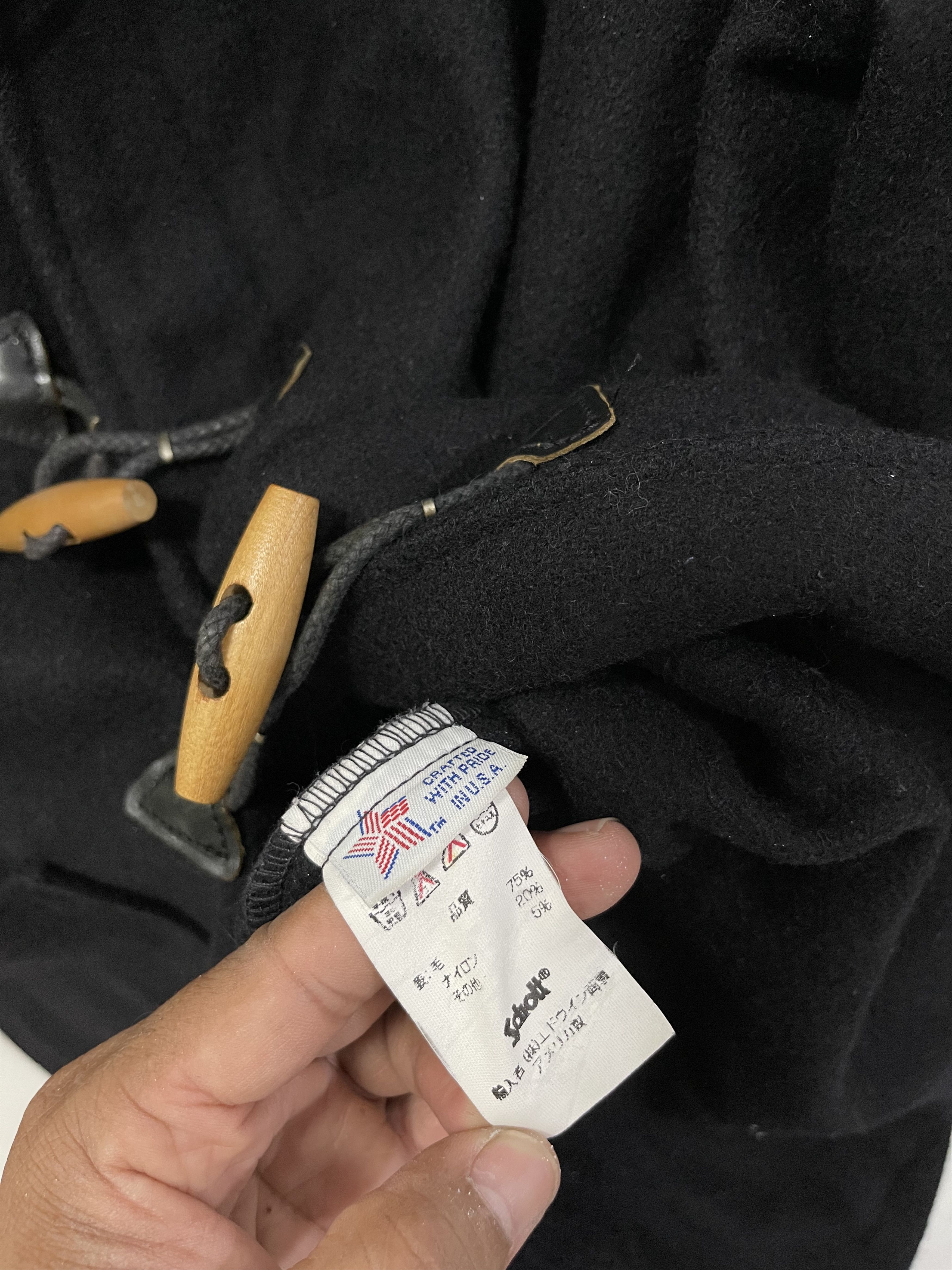 Schott Vintage DUR O JAC By Schott Duffle Toggle coat Wool Jacket Size US L / EU 52-54 / 3 - 8 Thumbnail