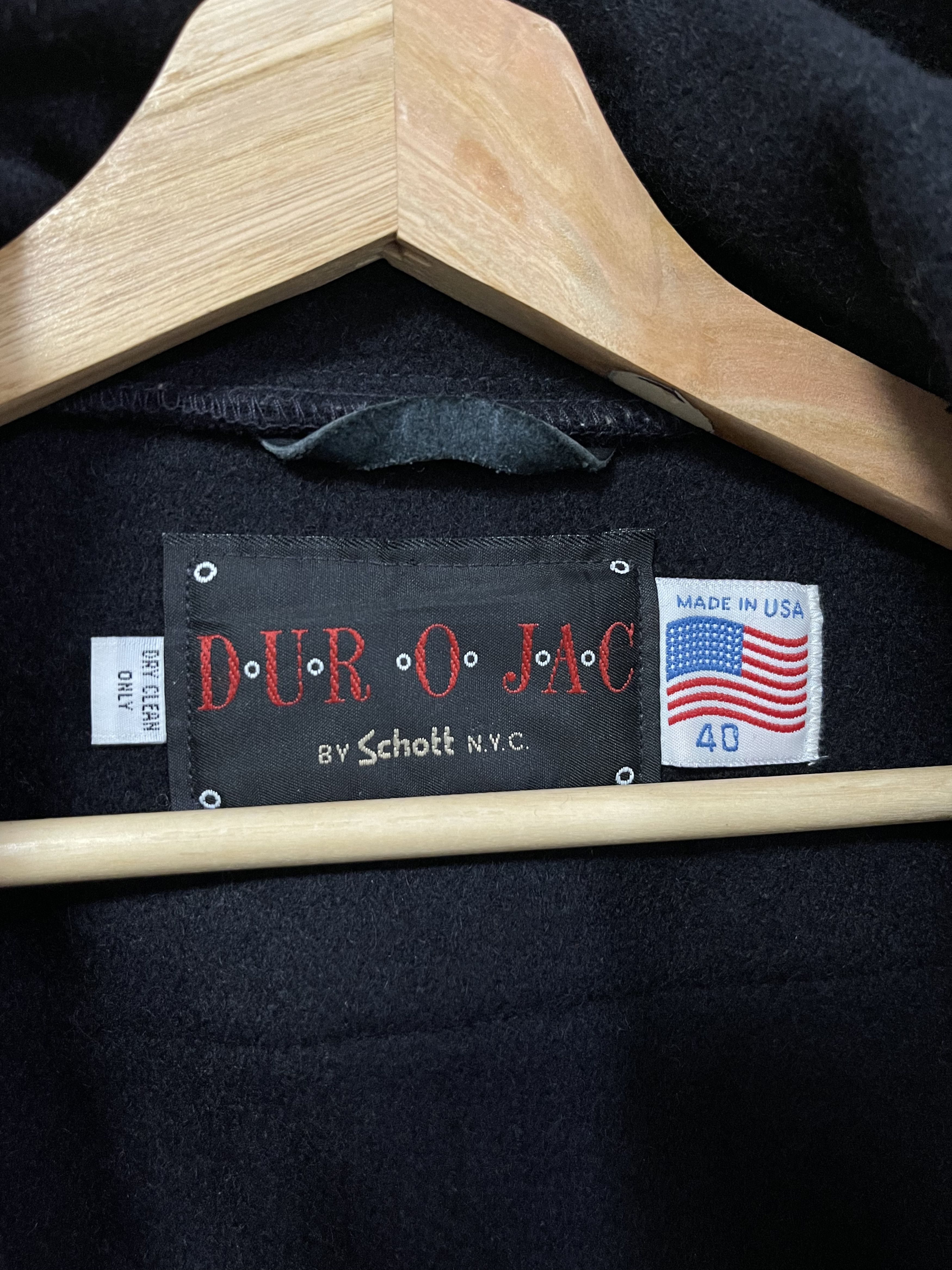 Schott Vintage DUR O JAC By Schott Duffle Toggle coat Wool Jacket Size US L / EU 52-54 / 3 - 7 Thumbnail