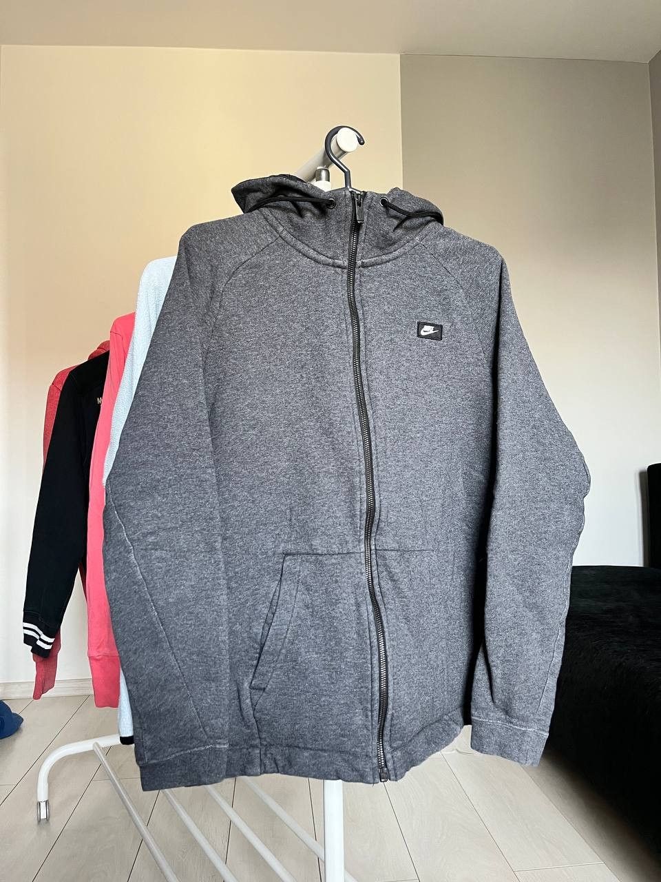 Japanese Brand Nike Training Zip Hoodie Gray Patch Logo Tech Fleece Size US M / EU 48-50 / 2 - 1 Thumbnail