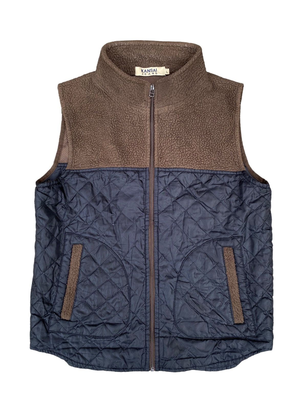 Issey Miyake Kansai Yamamoto Fleece Sherpa Vest. #A4 Size US L / EU 52-54 / 3 - 1 Thumbnail