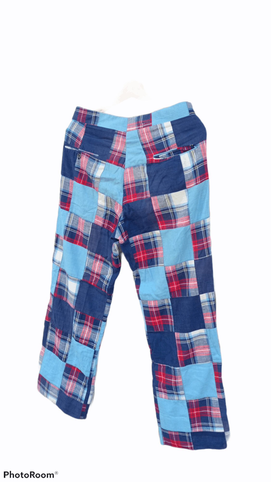 Japanese Brand × Vintage 🔥🔥Vintage Aureus Patchwork Plaid Tartan Pants Size US 30 / EU 46 - 14 Thumbnail