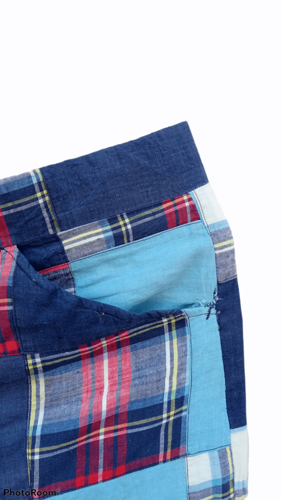 Japanese Brand × Vintage 🔥🔥Vintage Aureus Patchwork Plaid Tartan Pants Size US 30 / EU 46 - 10 Thumbnail