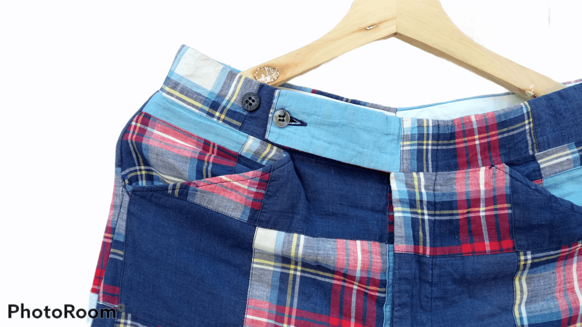 Japanese Brand × Vintage 🔥🔥Vintage Aureus Patchwork Plaid Tartan Pants Size US 30 / EU 46 - 7 Thumbnail