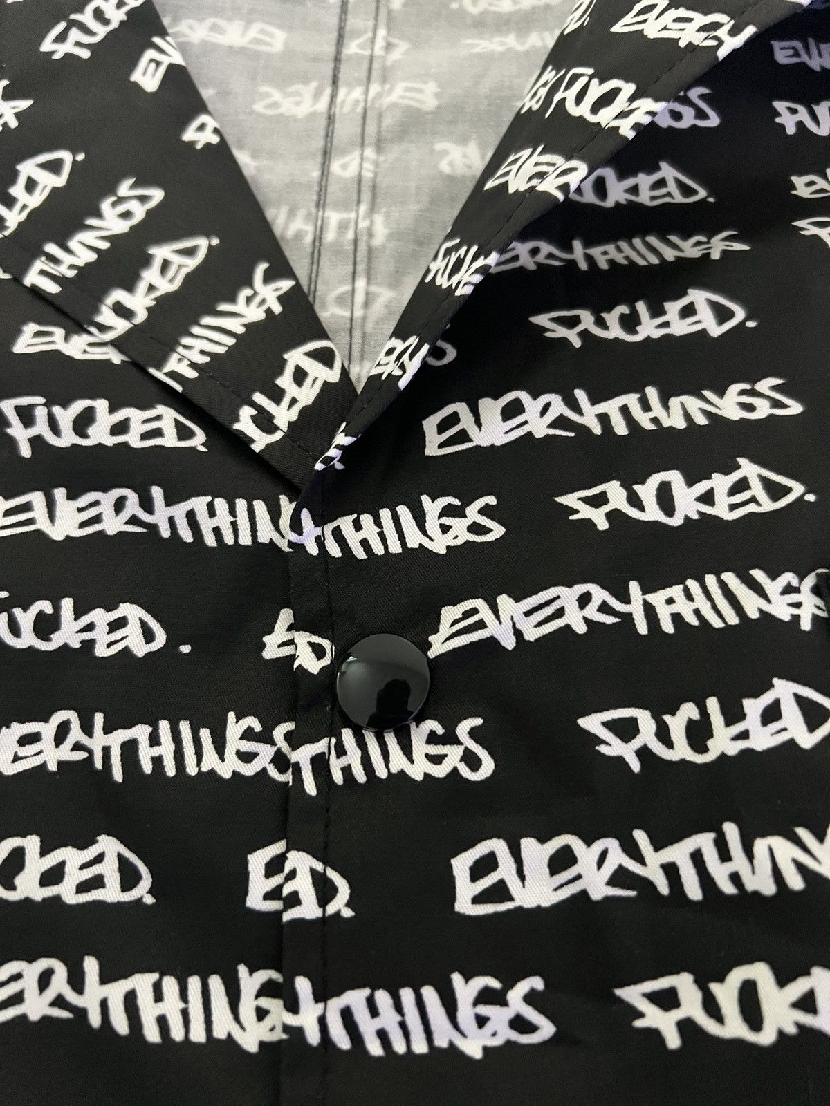 ineverheardofyou Everything’s f*cked nylon button up Size US XL / EU 56 / 4 - 4 Thumbnail