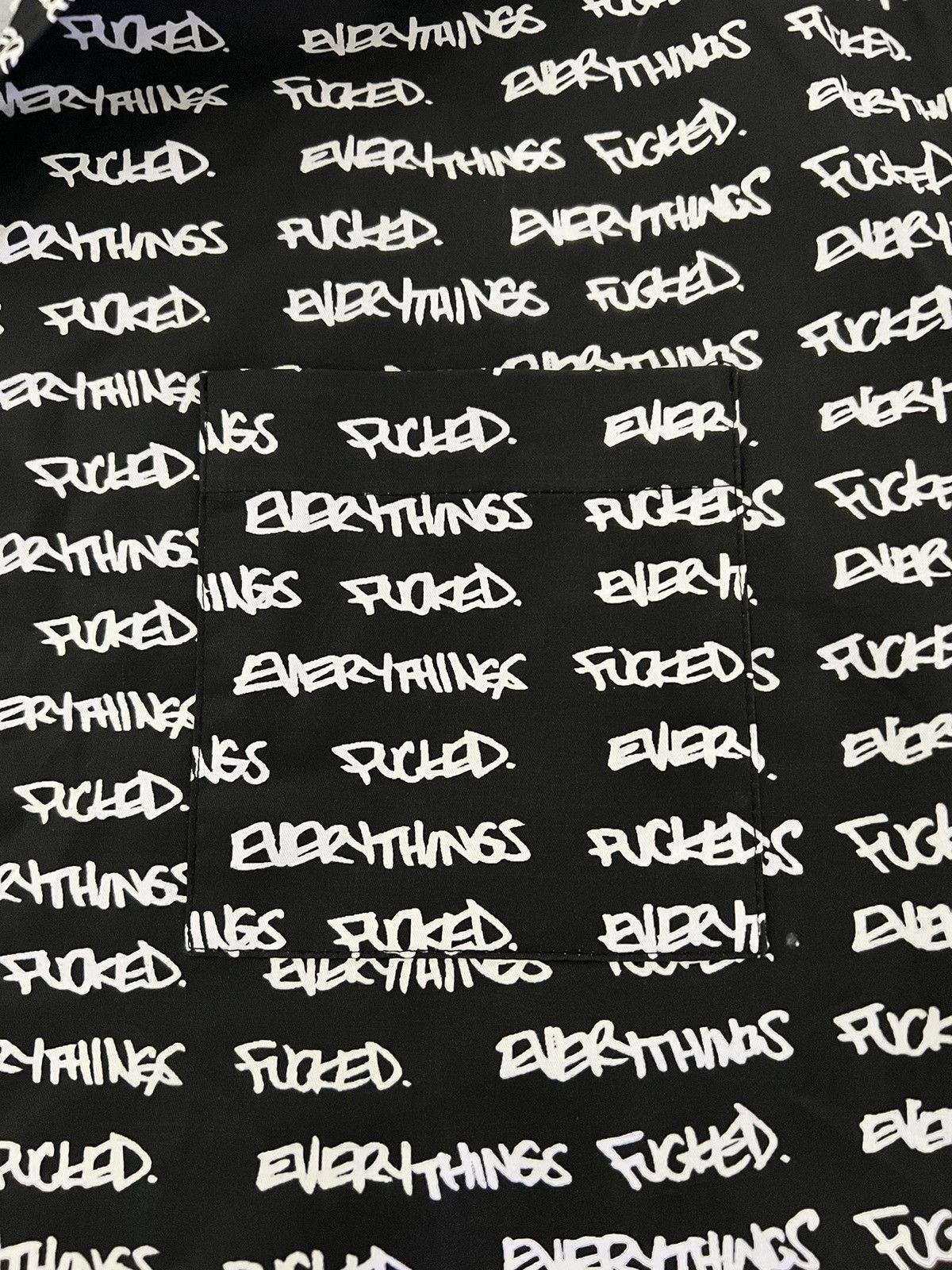 ineverheardofyou Everything’s f*cked nylon button up Size US XL / EU 56 / 4 - 2 Thumbnail
