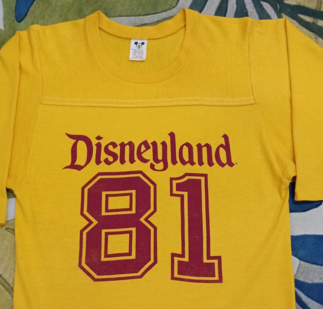 Disney × Mickey Mouse × Vintage Vintage 80s Disneyland 3 Quarter Sleeve T-shirt Size US S / EU 44-46 / 1 - 6 Thumbnail