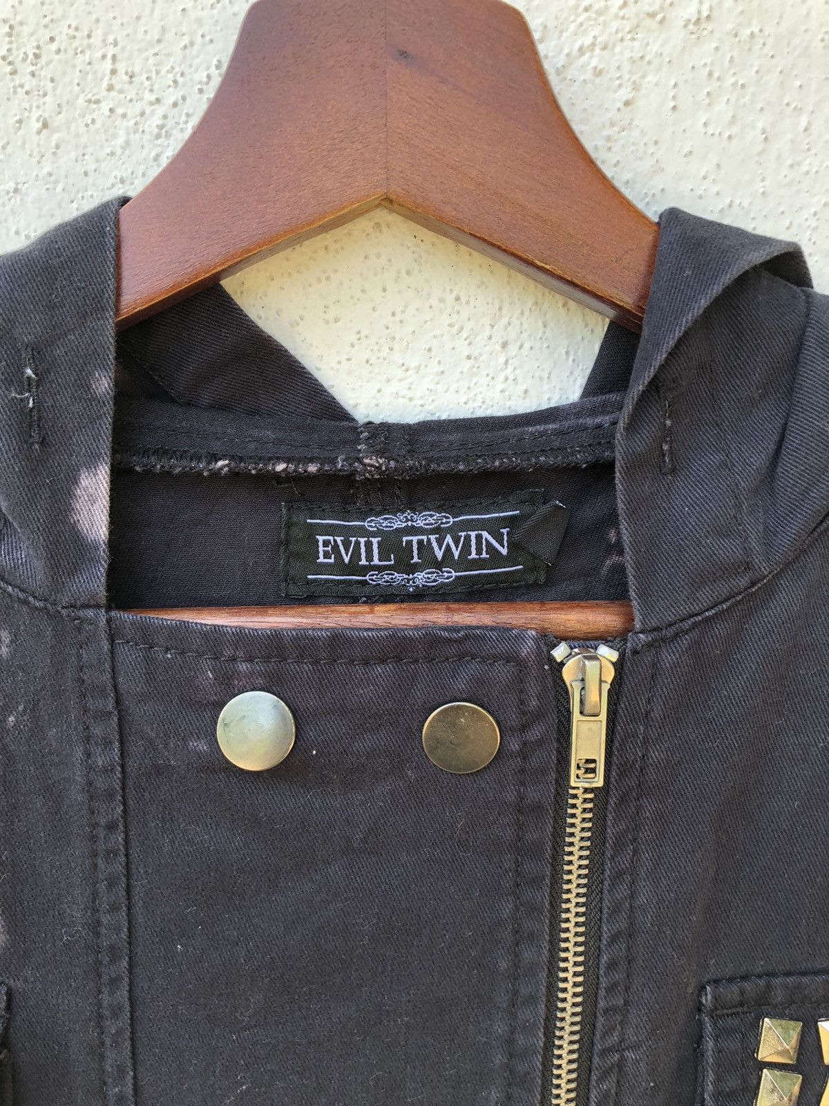 Seditionaries JAPANESE BRAND Evil Twin Acid Wash punk Jacket Size US M / EU 48-50 / 2 - 4 Thumbnail