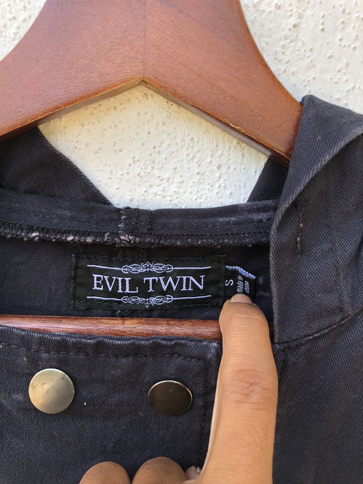 Seditionaries JAPANESE BRAND Evil Twin Acid Wash punk Jacket Size US M / EU 48-50 / 2 - 3 Thumbnail