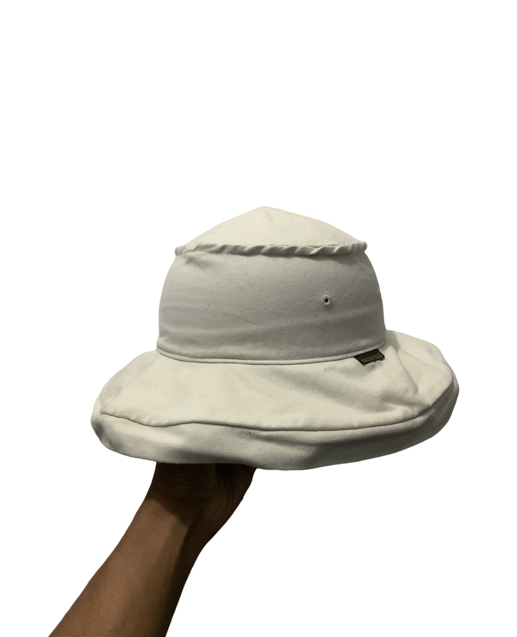 image of Archival Clothing x Montbell Japanese Outdoor Bucket Hat in White, Men's