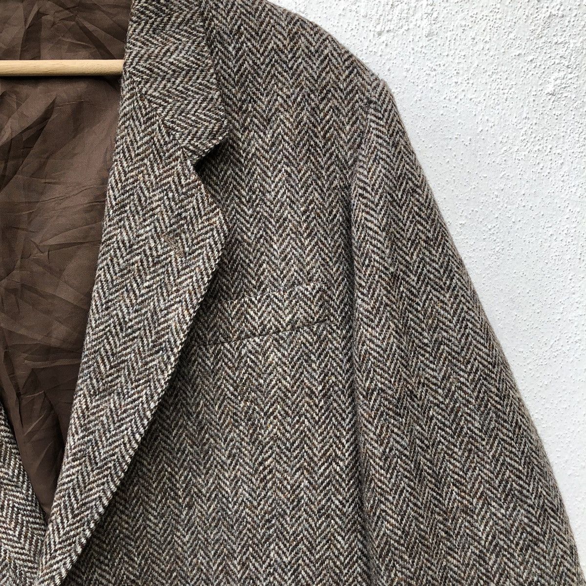Harris Tweed 💥VINTG HARRIS TWEED CASUAL JACKET Size 40R - 4 Thumbnail