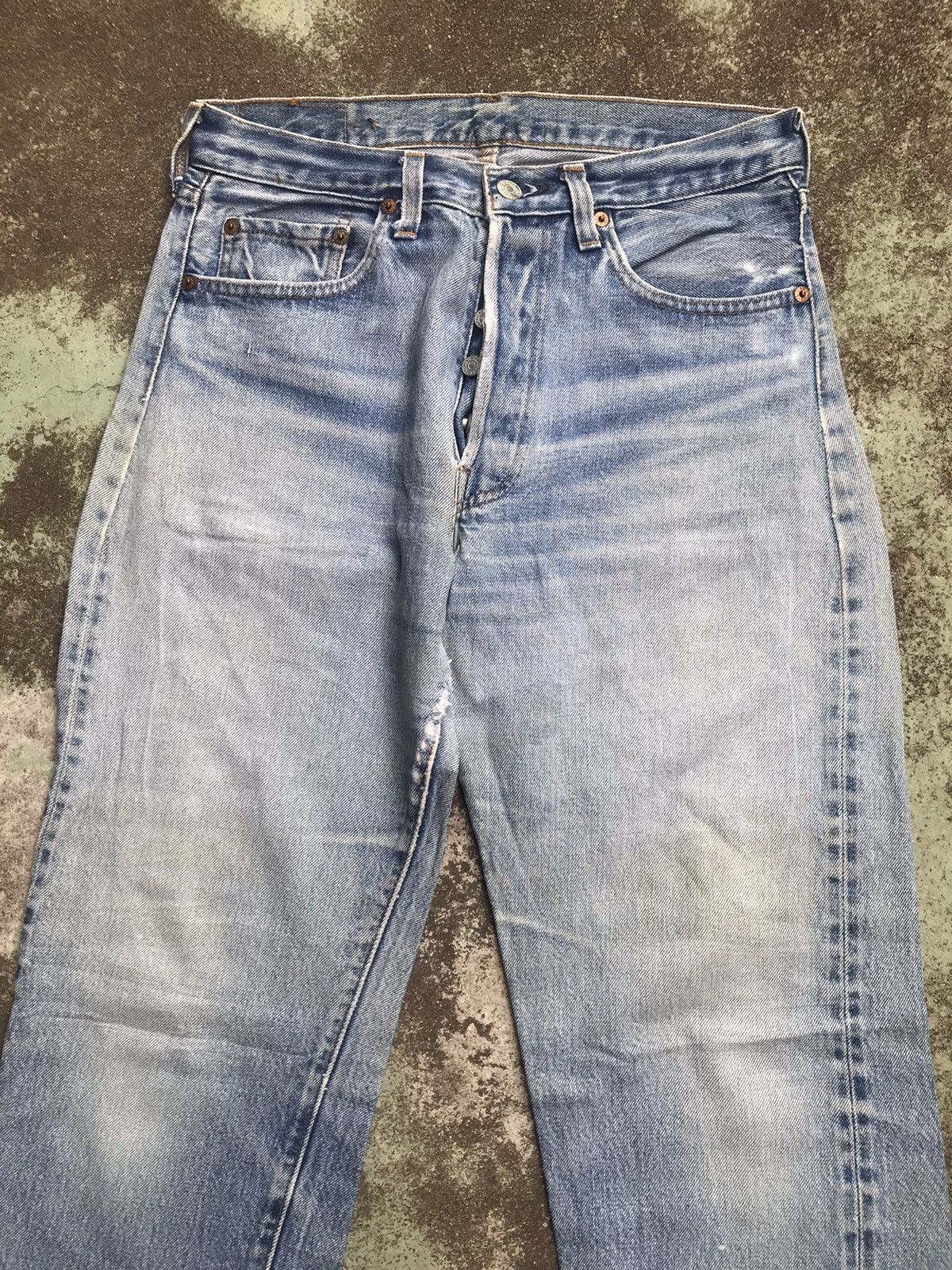 Levi's Vintage Levis 501 Small e Buttonfly Selvedge Size US 30 / EU 46 - 10 Thumbnail
