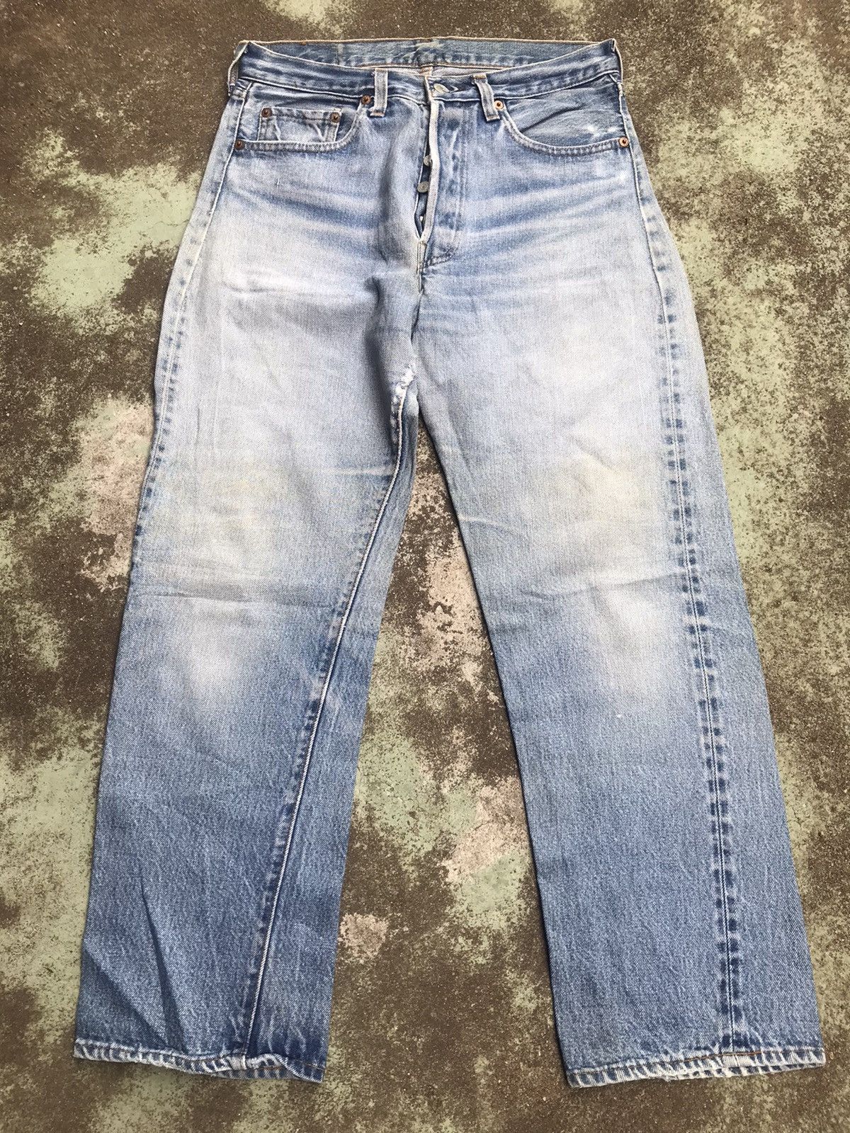 Levi's Vintage Levis 501 Small e Buttonfly Selvedge Size US 30 / EU 46 - 1 Thumbnail