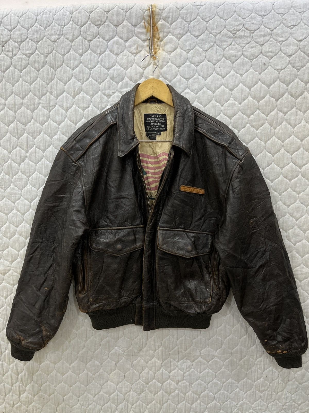 Avirex × Vintage Vintage Avirex Liberty Belle leather flight