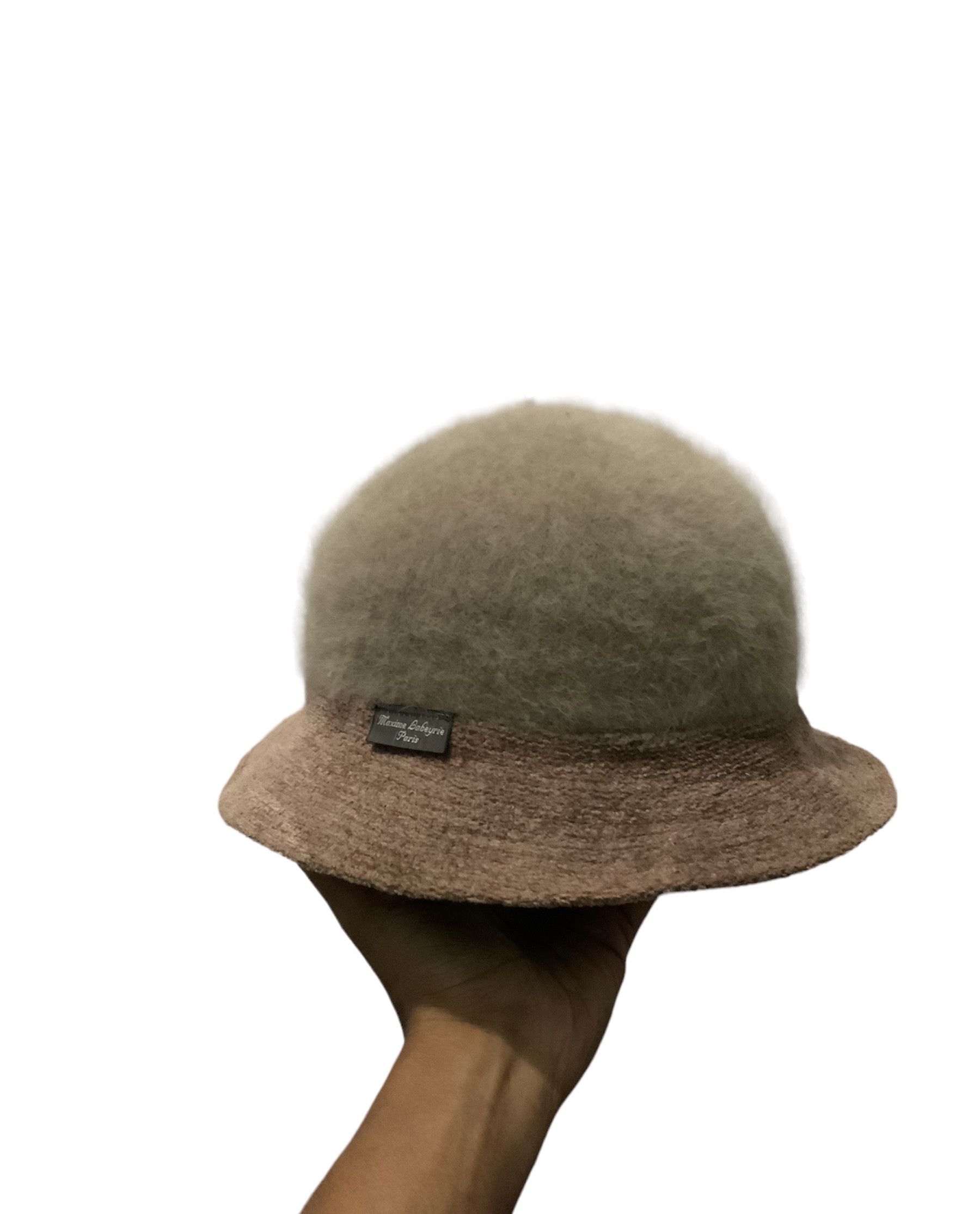 image of Maxime Labeyrie Paris Mohair Fur Avant Garde Bucket Hat in Brown, Men's