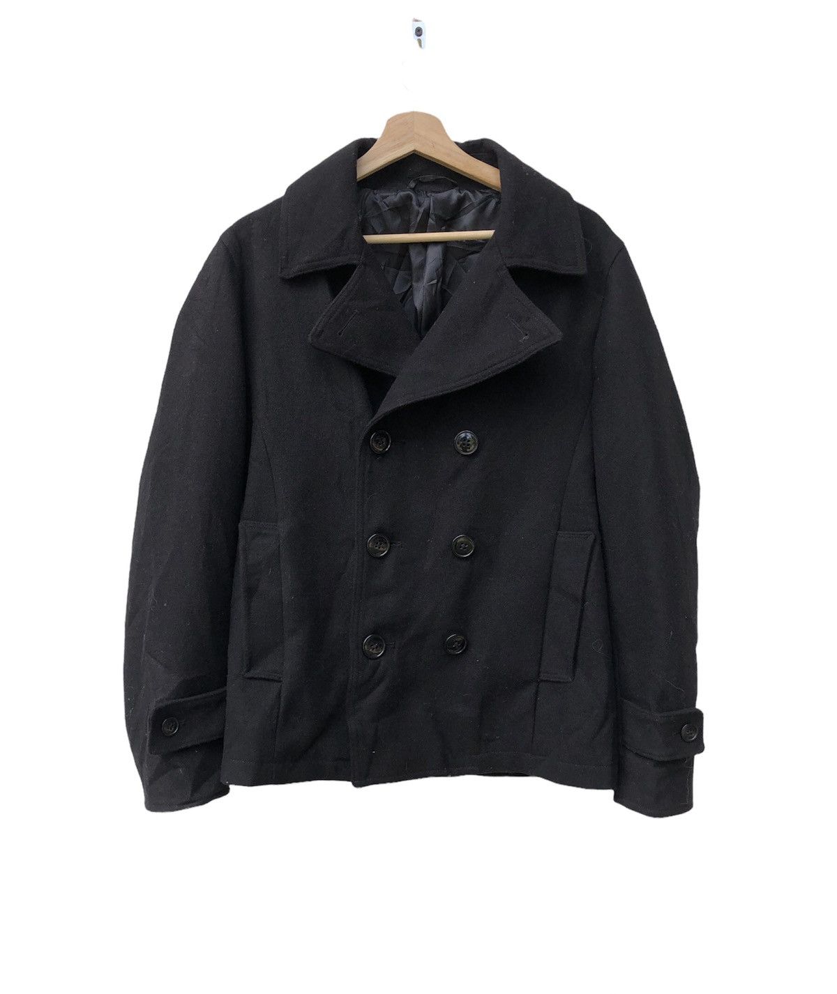Japanese Brand JAPANESE BRAND BROWNY DOUBLE COLLAR PEA COAT JACKET Size US L / EU 52-54 / 3 - 1 Thumbnail