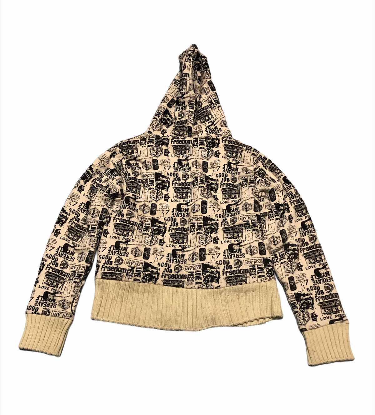 Japanese Brand 🔥VtgJapanese Brand J Honey Full Print Sweater Jacket Size US M / EU 48-50 / 2 - 2 Thumbnail