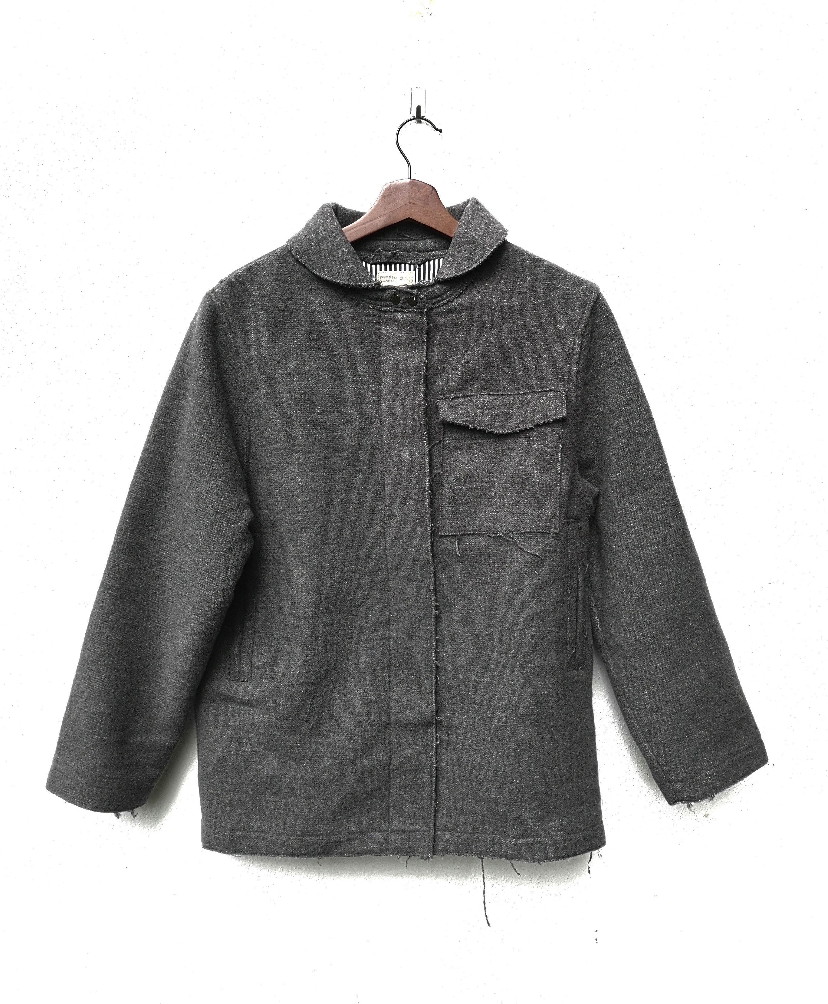 Japanese Brand 💥Japanese Brand Pin Pin Standard Distressed Jacket Medium Size US M / EU 48-50 / 2 - 1 Thumbnail
