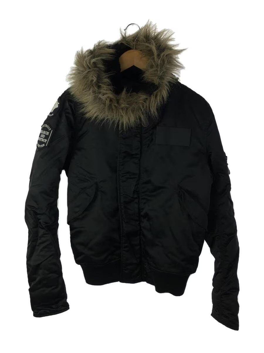 Hysteric Glamour Fur Hood Nylon Bomber Jacket | Grailed