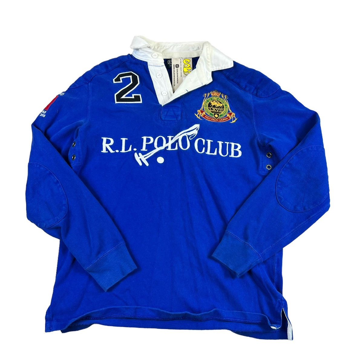 Polo Ralph Lauren Polo Ralph Lauren Club Rugby Shirt / Crest Logo ...