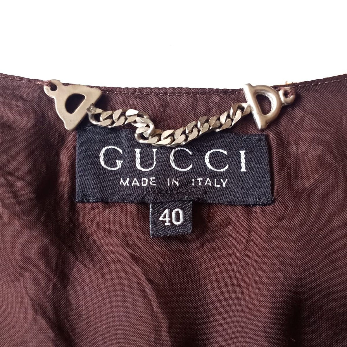 Gucci Vintage Gucci By Tom Ford Leather Silk Print Vest Size US S / EU 44-46 / 1 - 5 Thumbnail