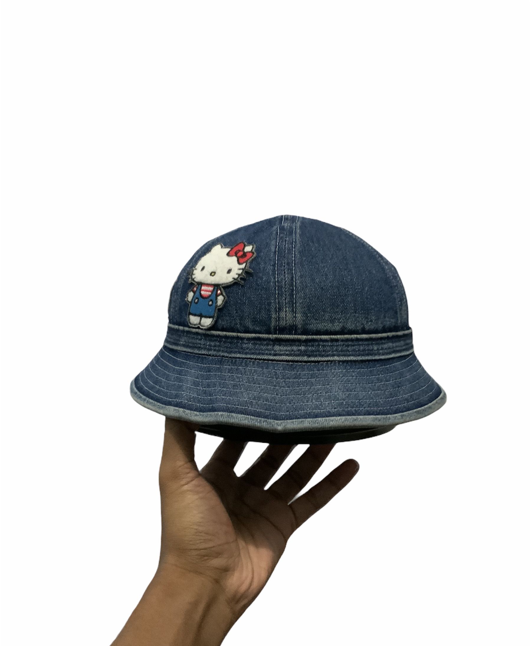 Japanese Brand Denim Doraemon Japan Cartoon Bucket Hat Size ONE SIZE - 2 Thumbnail