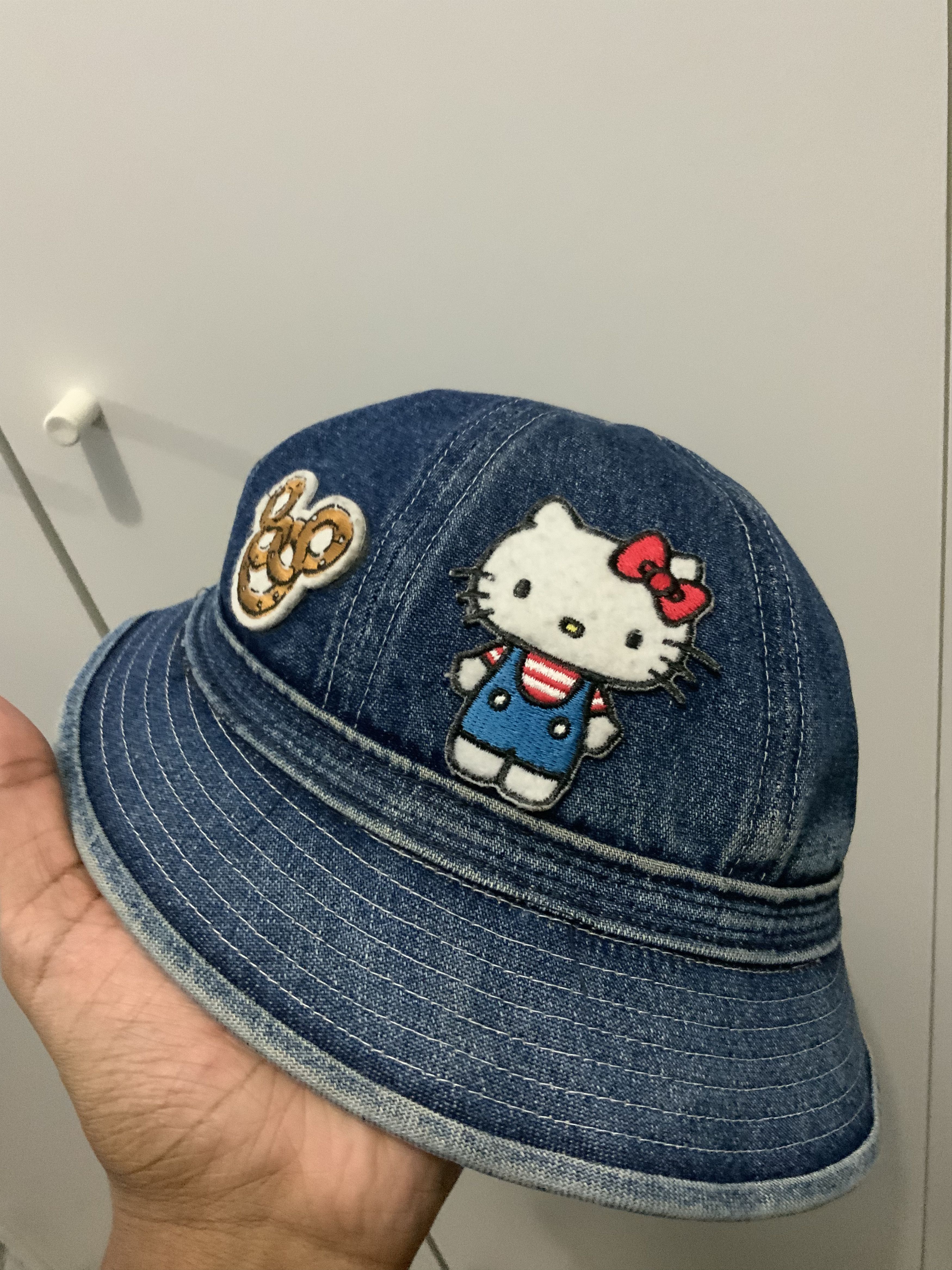 Japanese Brand Denim Doraemon Japan Cartoon Bucket Hat Size ONE SIZE - 9 Thumbnail