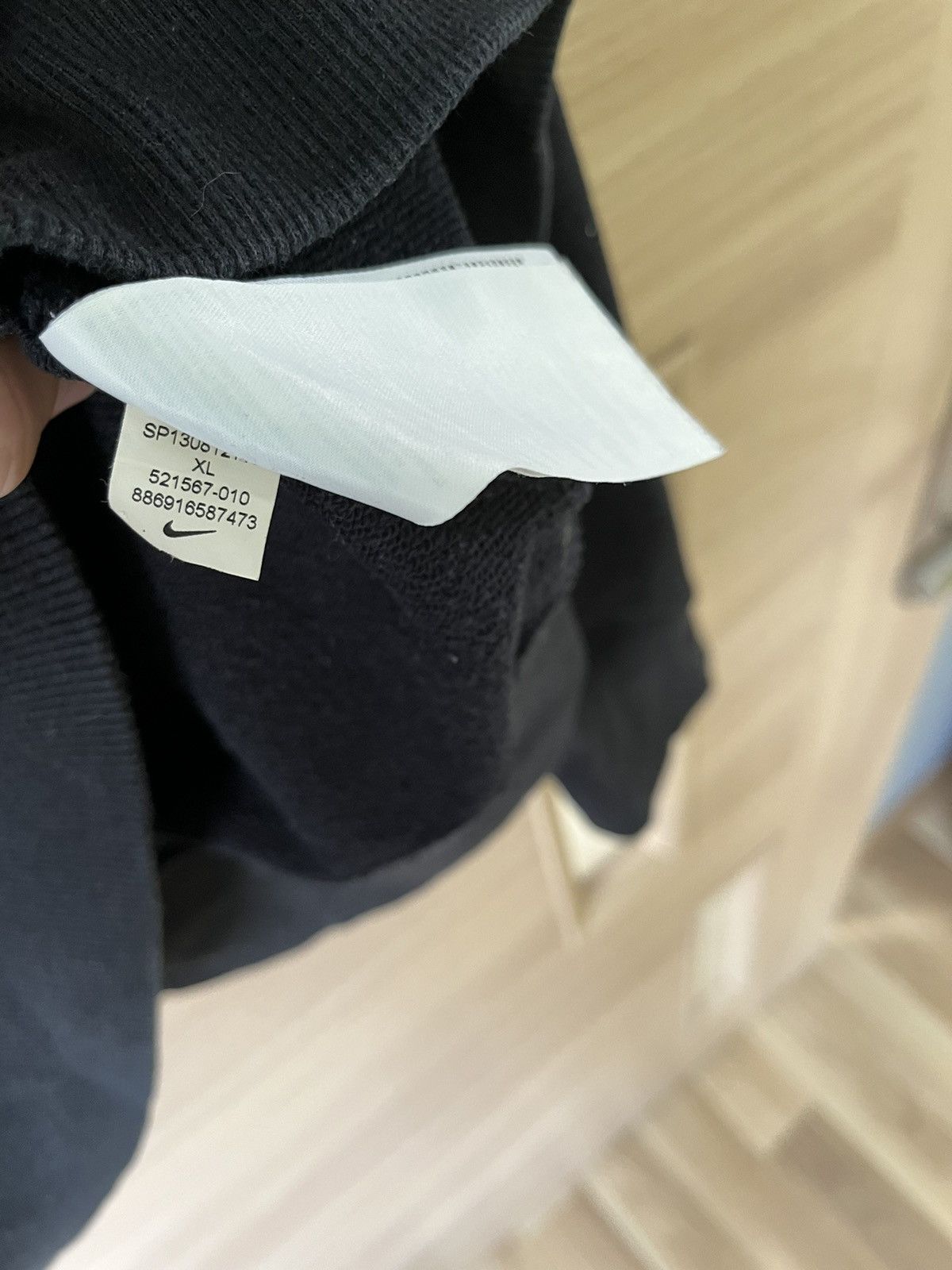 Nike × Vintage Nike vintage black sweatshirt Size US XL / EU 56 / 4 - 5 Thumbnail