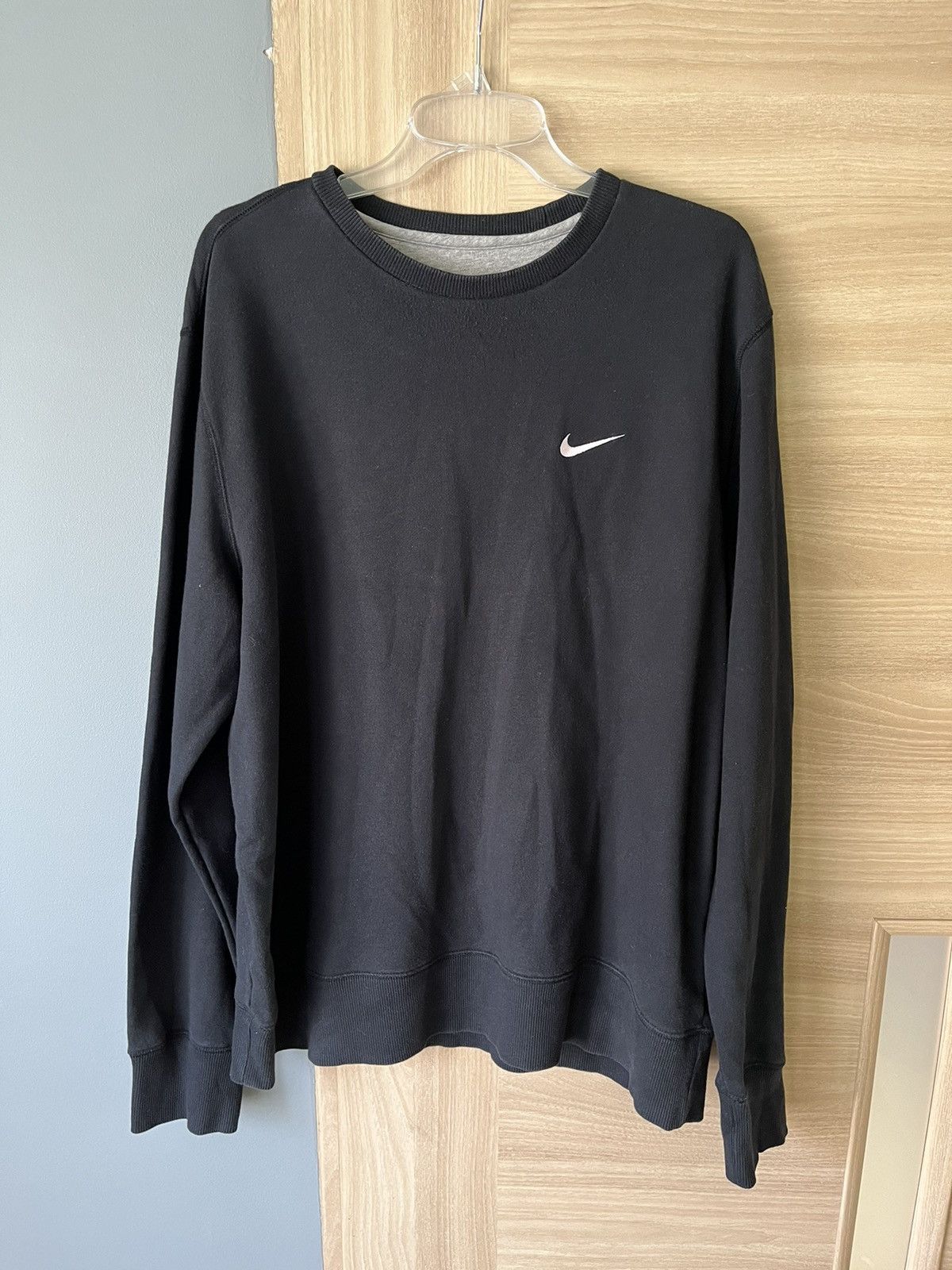 Nike × Vintage Nike vintage black sweatshirt Size US XL / EU 56 / 4 - 1 Thumbnail