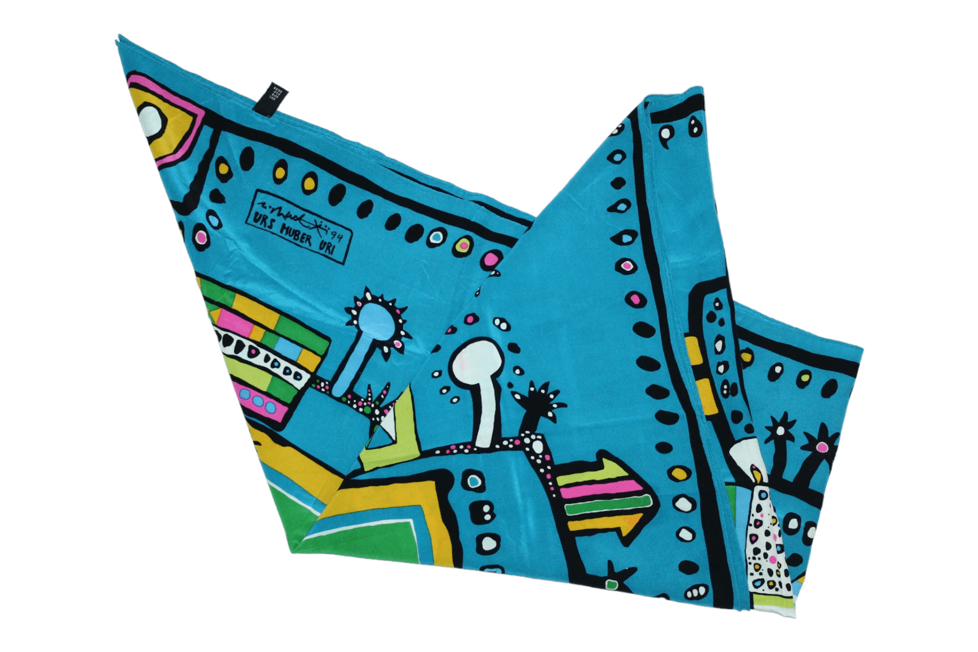 Other Urs Uri Huber Original Numbered & Signed Artwork Silk Scarf Size ONE SIZE - 13 Thumbnail