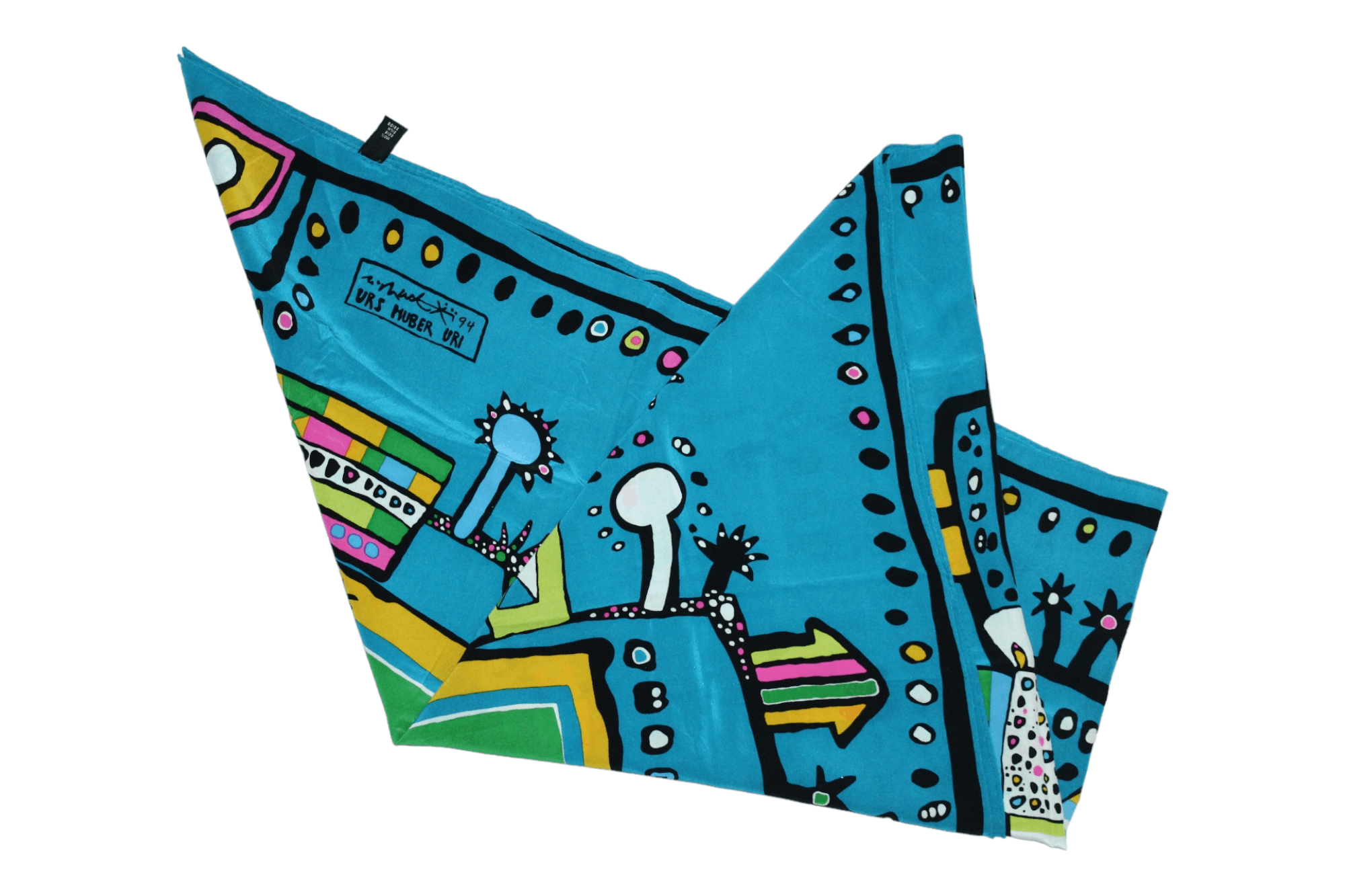 Other Urs Uri Huber Original Numbered & Signed Artwork Silk Scarf Size ONE SIZE - 1 Thumbnail
