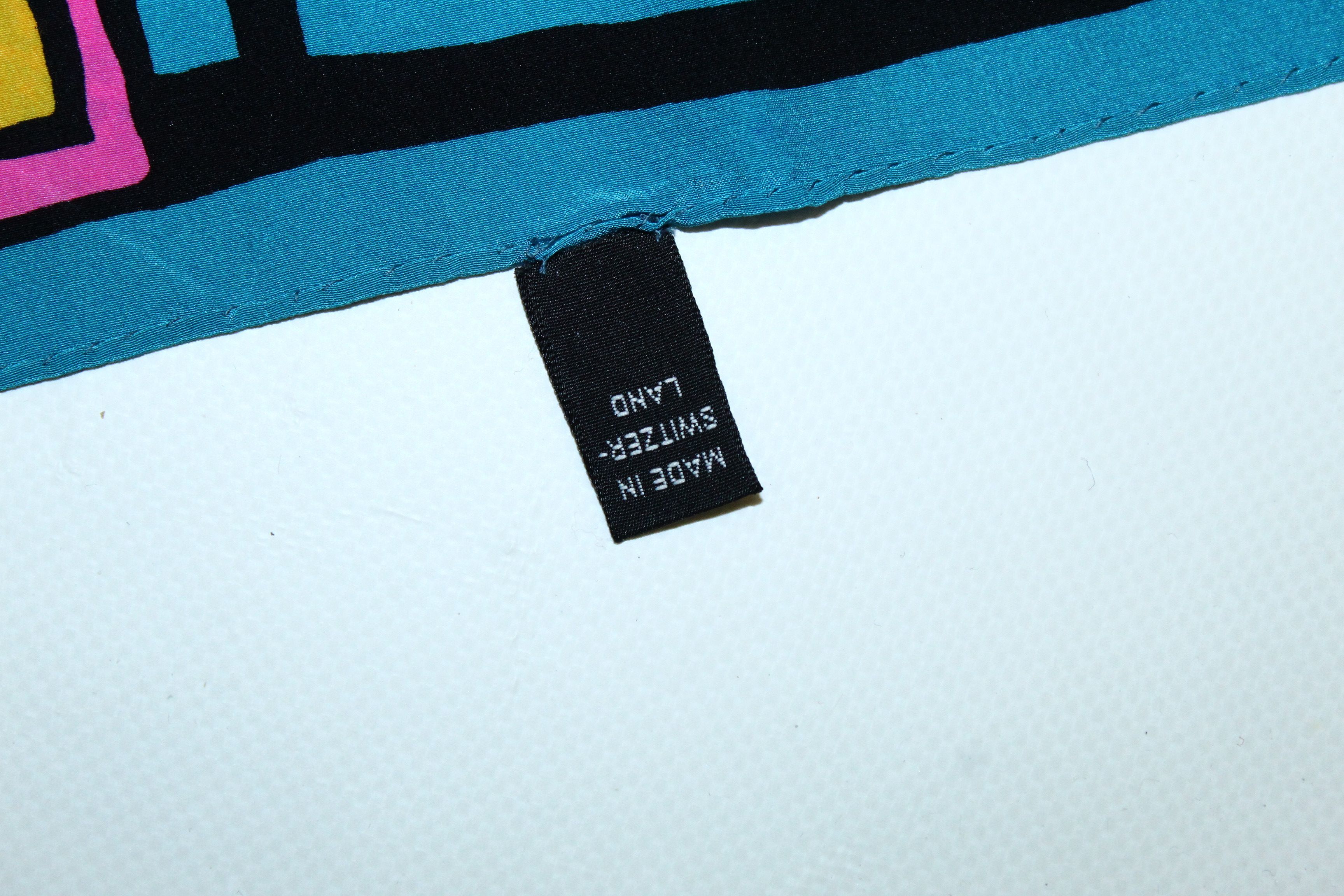 Other Urs Uri Huber Original Numbered & Signed Artwork Silk Scarf Size ONE SIZE - 7 Thumbnail