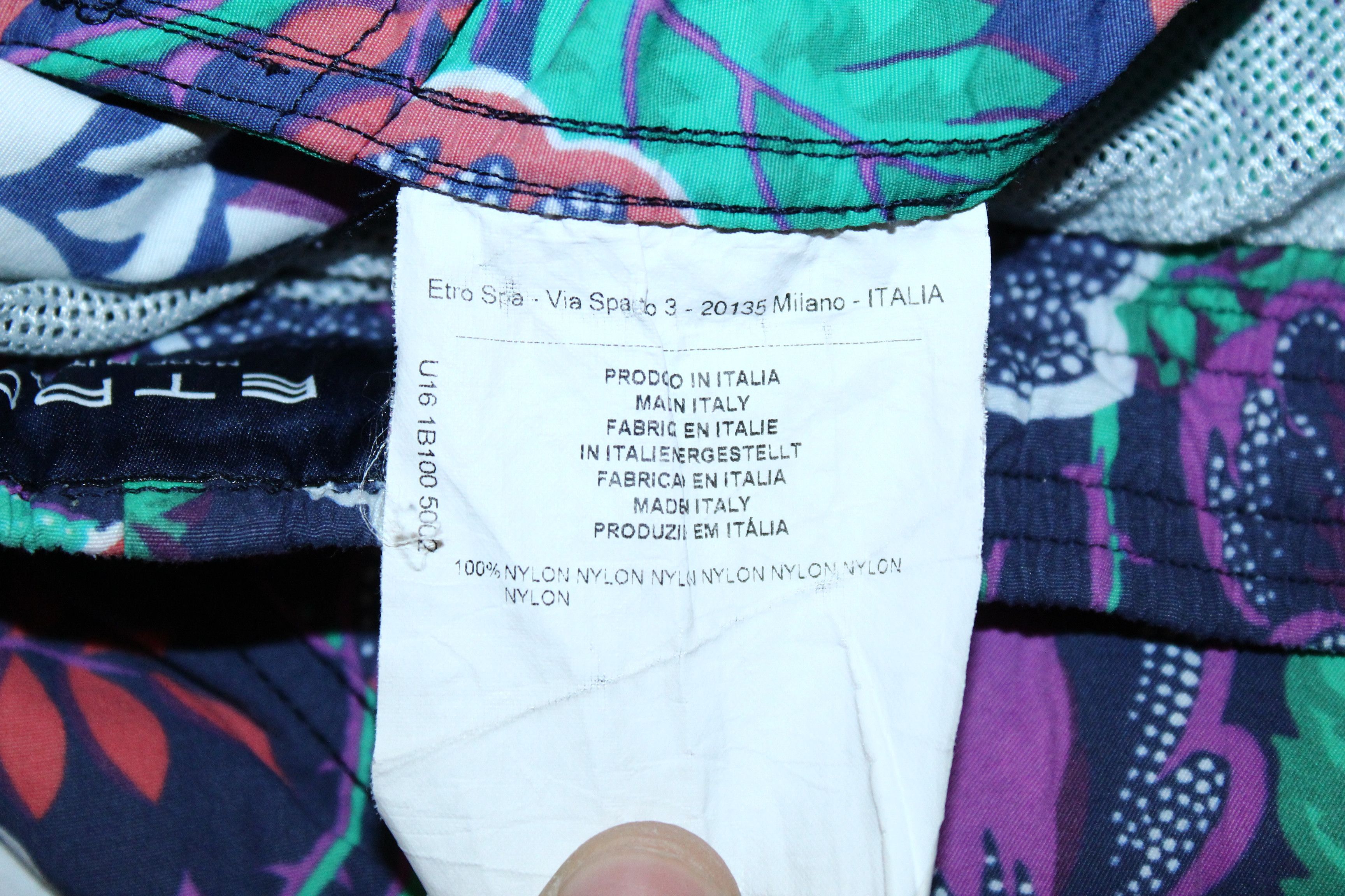 Etro Etro Milano Luxury Floral Printed Nylon Shorts Size US 36 / EU 52 - 4 Thumbnail
