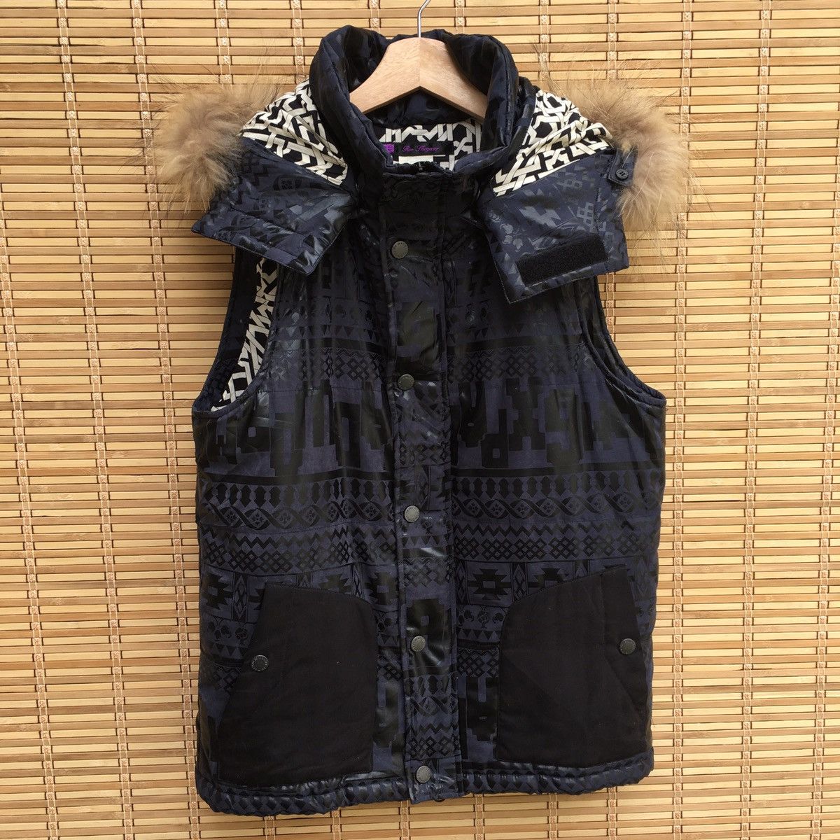 Other Rovtski Geometric Puffer Hooded Vest Size US M / EU 48-50 / 2 - 2 Thumbnail