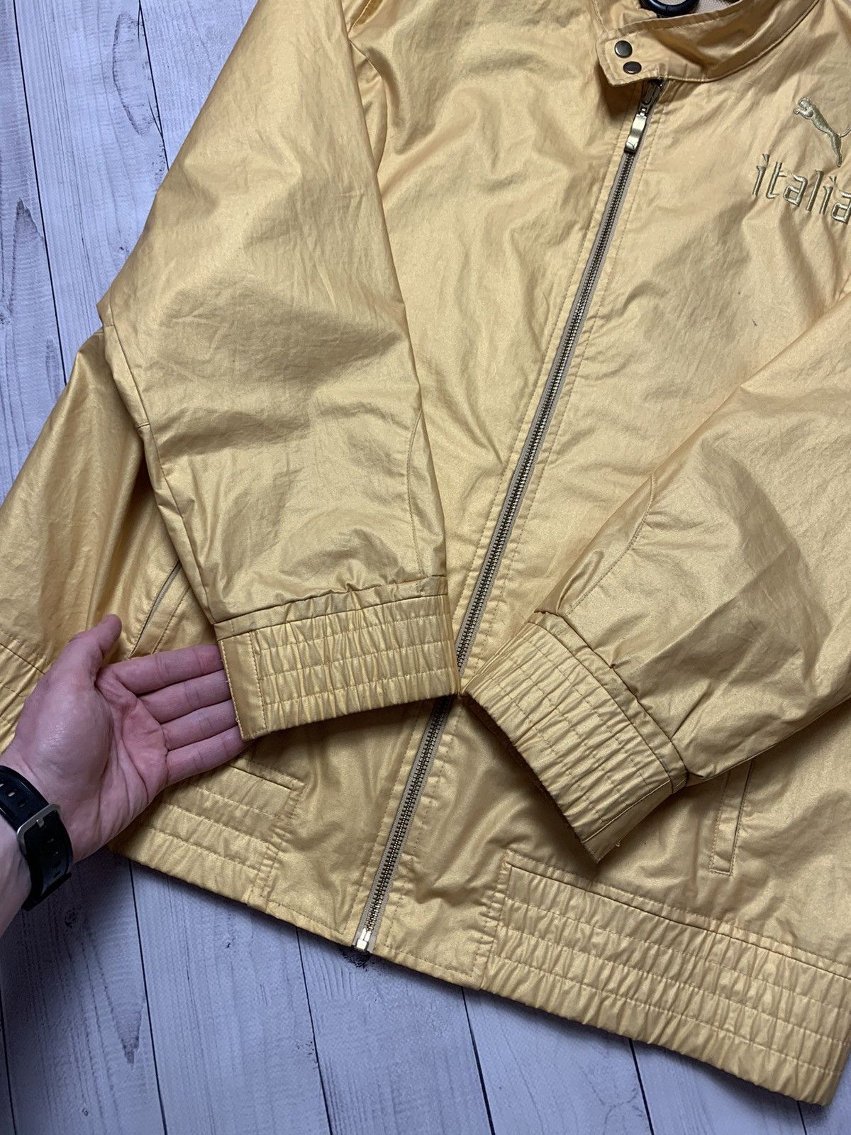 Neil Barrett × Puma Vintage Italia Puma x Neil Barrett soccer jacket gold rare Size US L / EU 52-54 / 3 - 8 Thumbnail