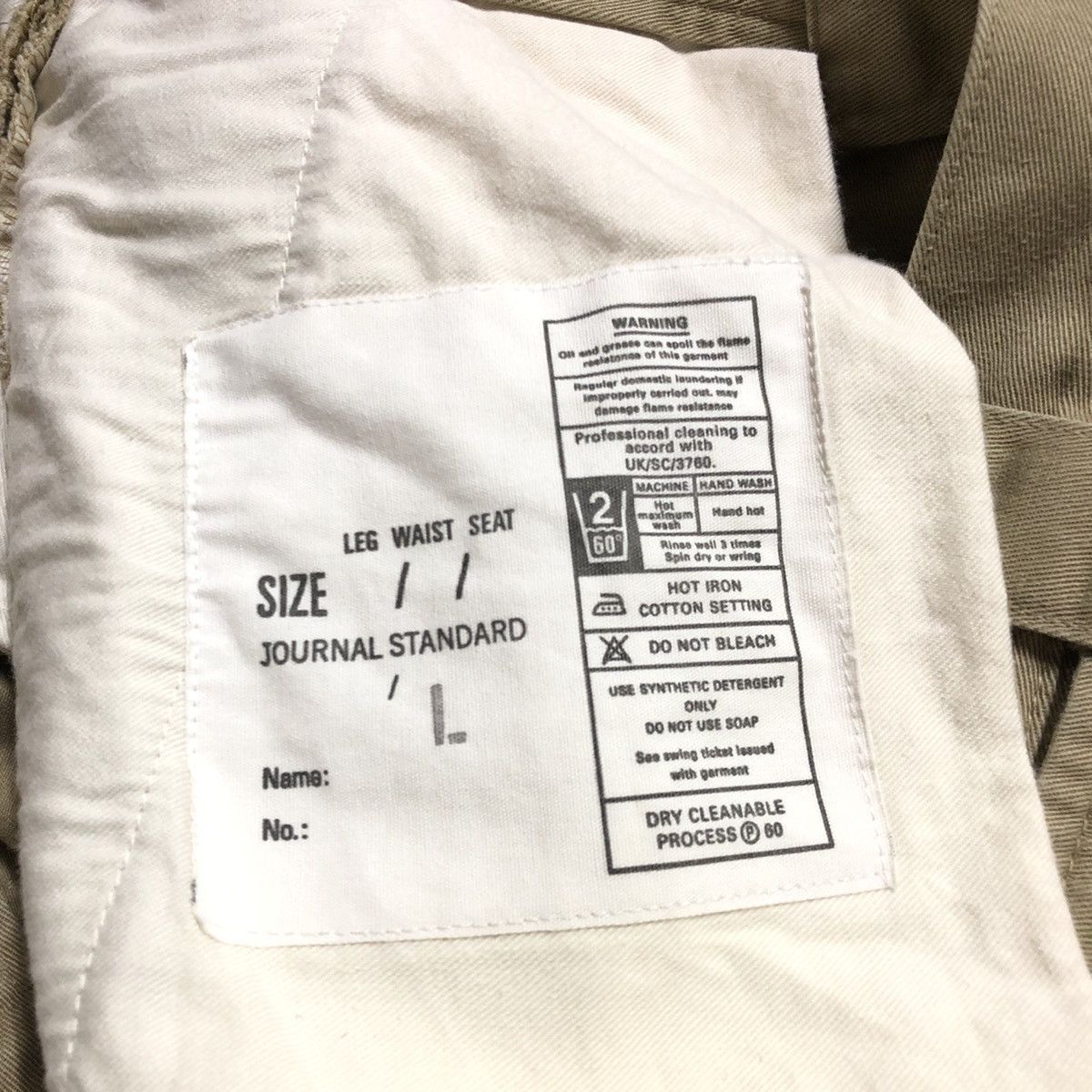 Journal Standard Journal Standard Japan Baggy Khakis Pant Size US 32 / EU 48 - 2 Thumbnail