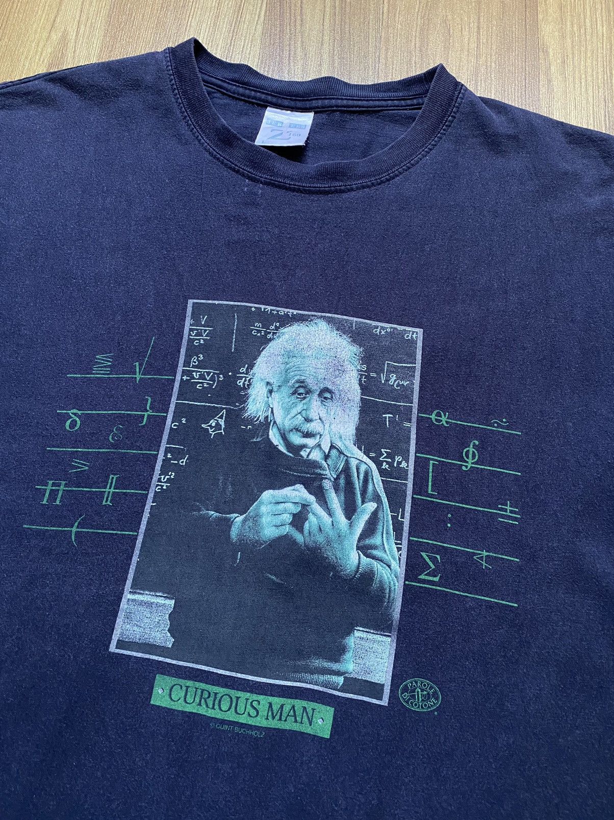 Vintage Vintage Albert Einstein T Shirt Tee Andy Warhol Da Vinci Size US L / EU 52-54 / 3 - 2 Thumbnail
