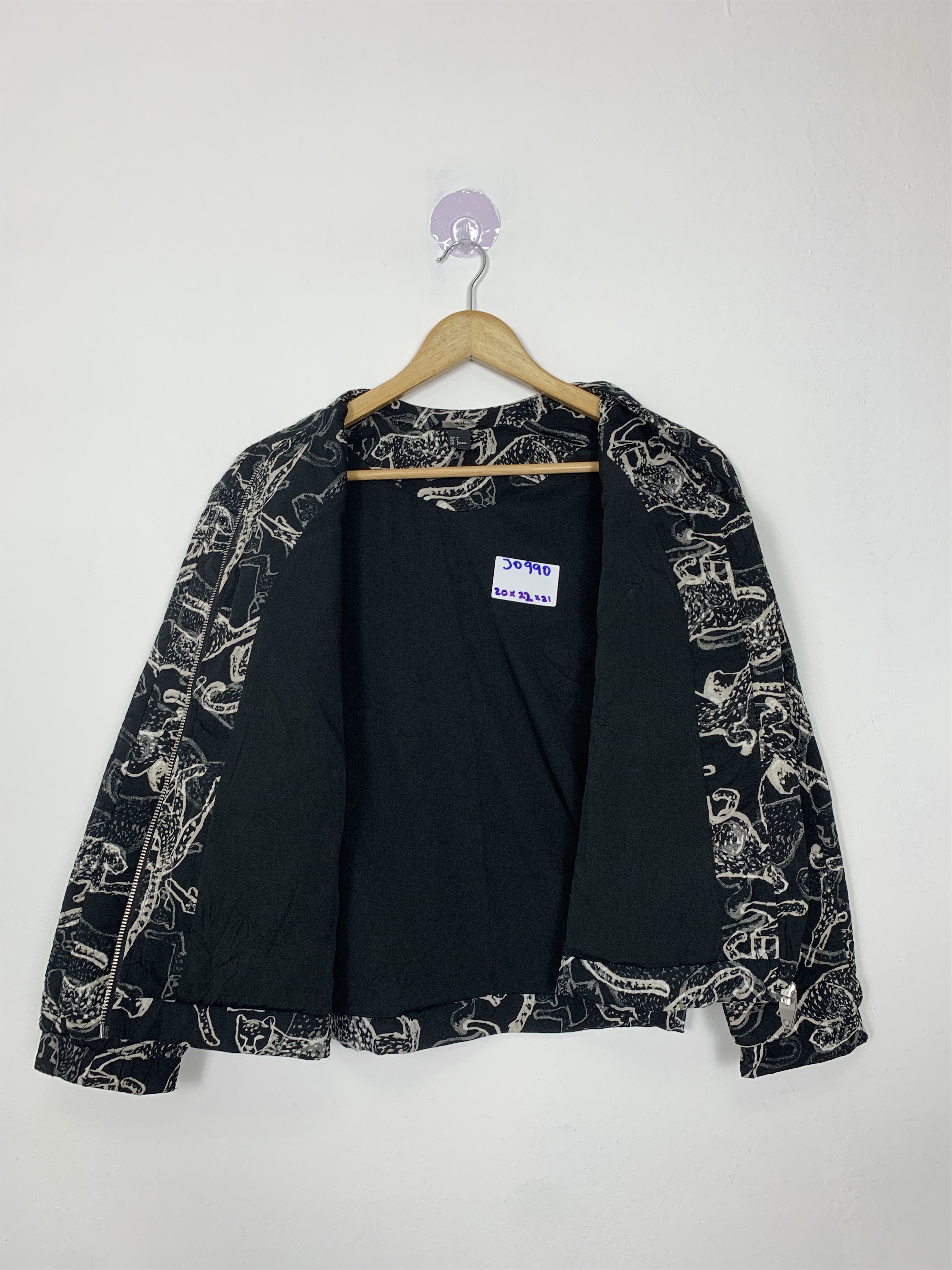H&M H&M Animal Art Zip Up Jacket Unique Design J0990 Size US S / EU 44-46 / 1 - 7 Thumbnail